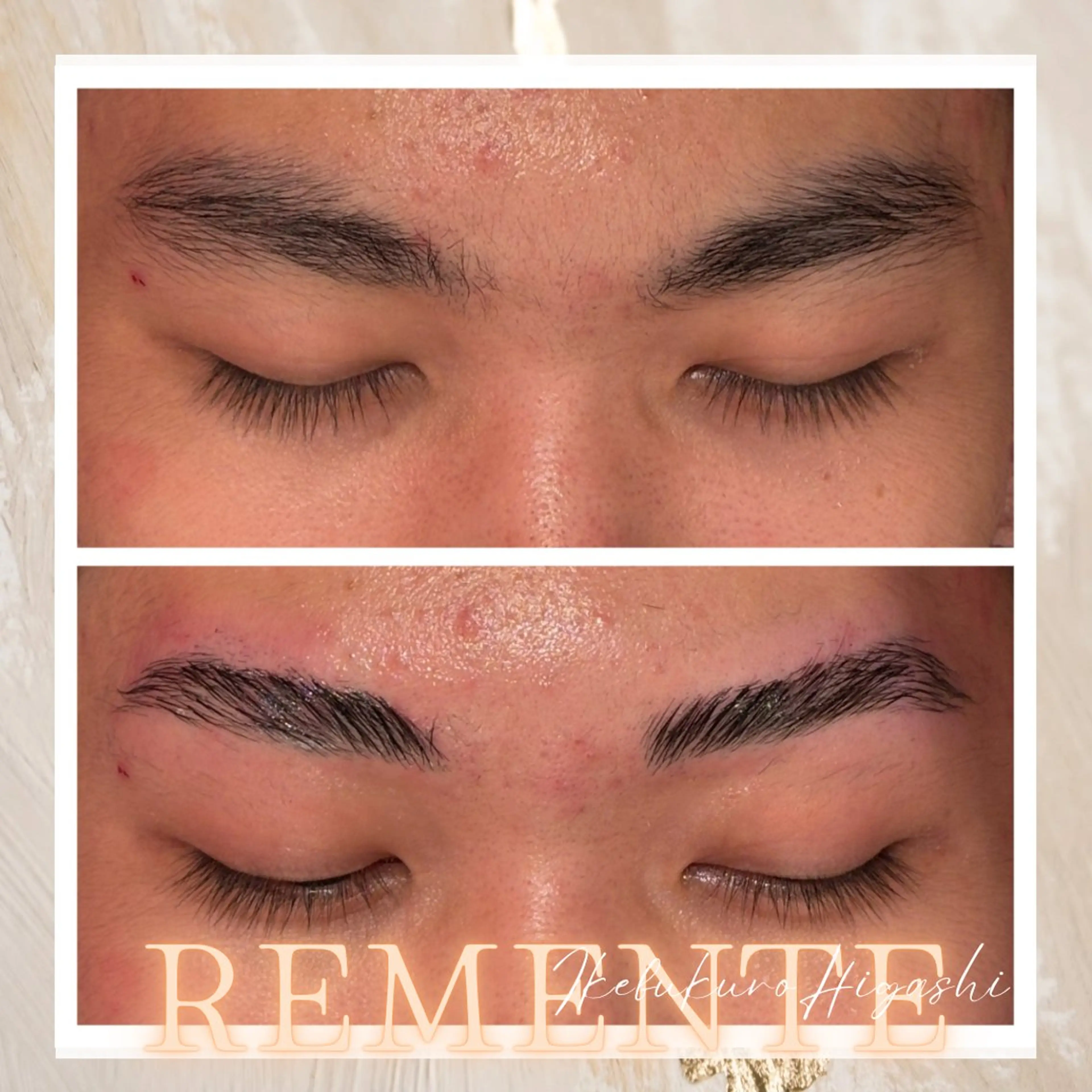メンズ アイブロウ メンズパーマ 眉毛ワックス脱毛 REMENTE池袋東口店所属・REMENTE🌹 Naokoの眉毛・アイブロウイメージ
