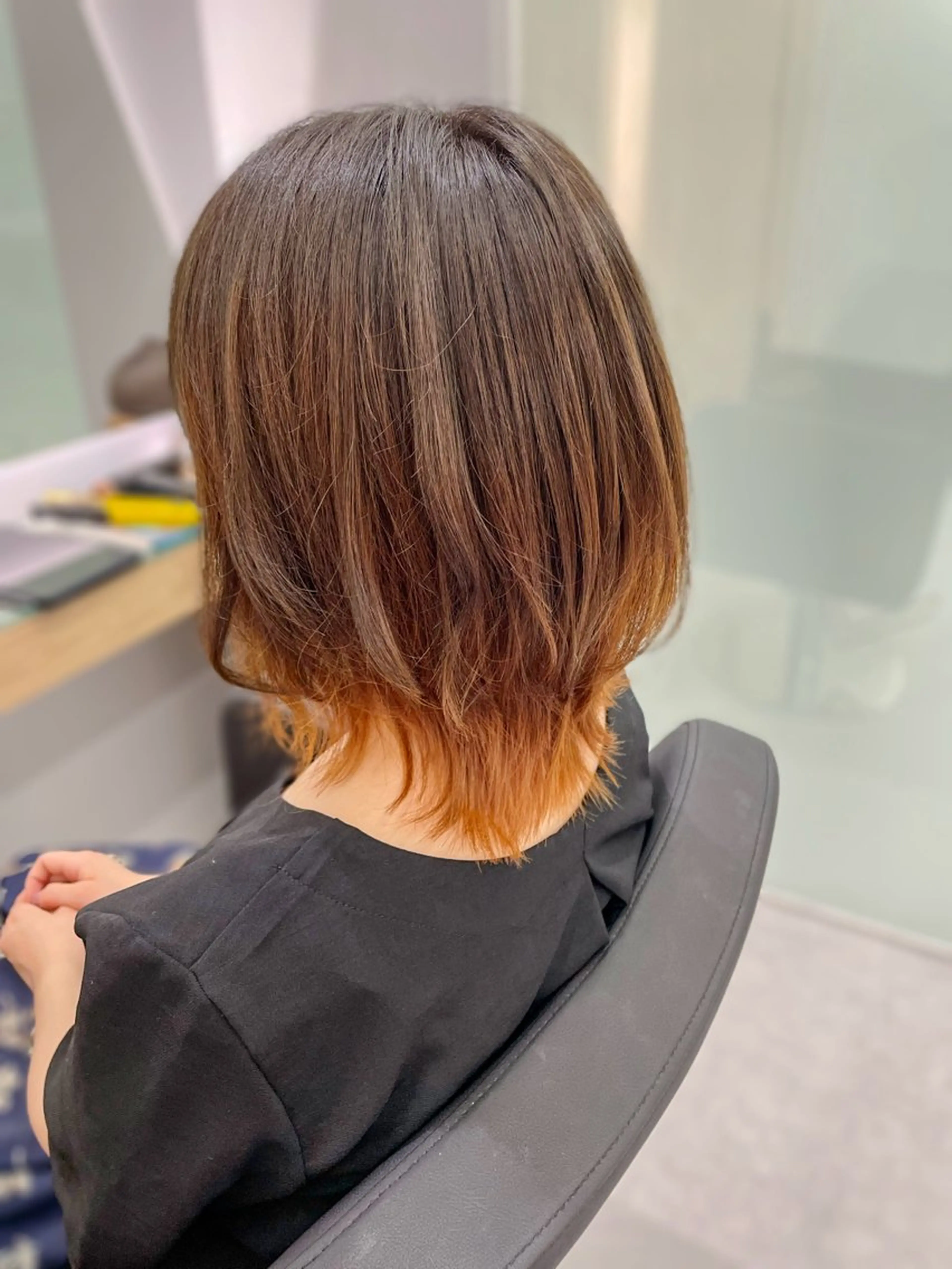 ミディアム カラー グラデーションカラー 中西 将🌈"たすく"のヘアスタイル