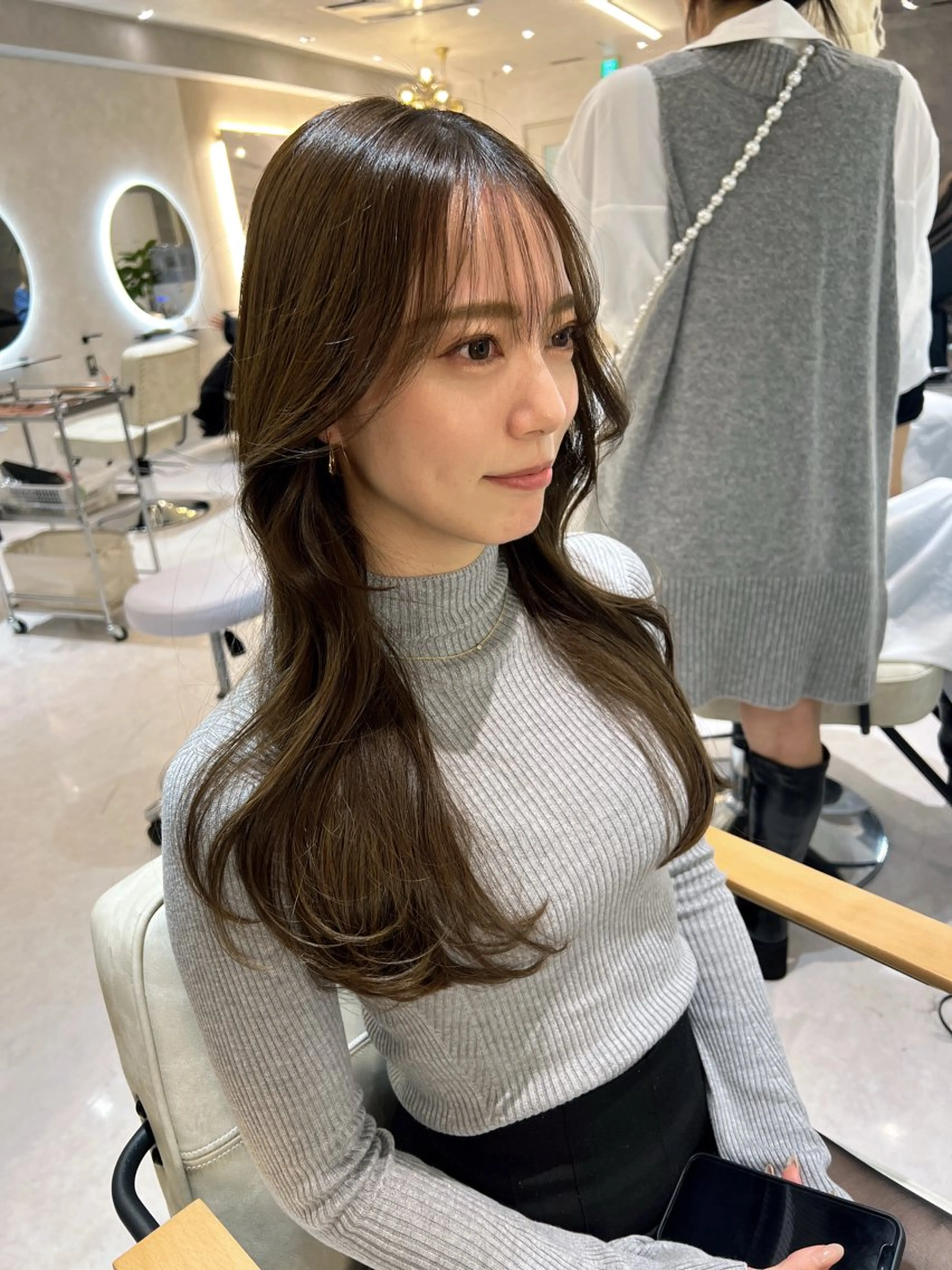 ロング カラー ヘアカラー トリートメント 髪質改善支持率 NO.1/韓国風💎のヘアスタイル