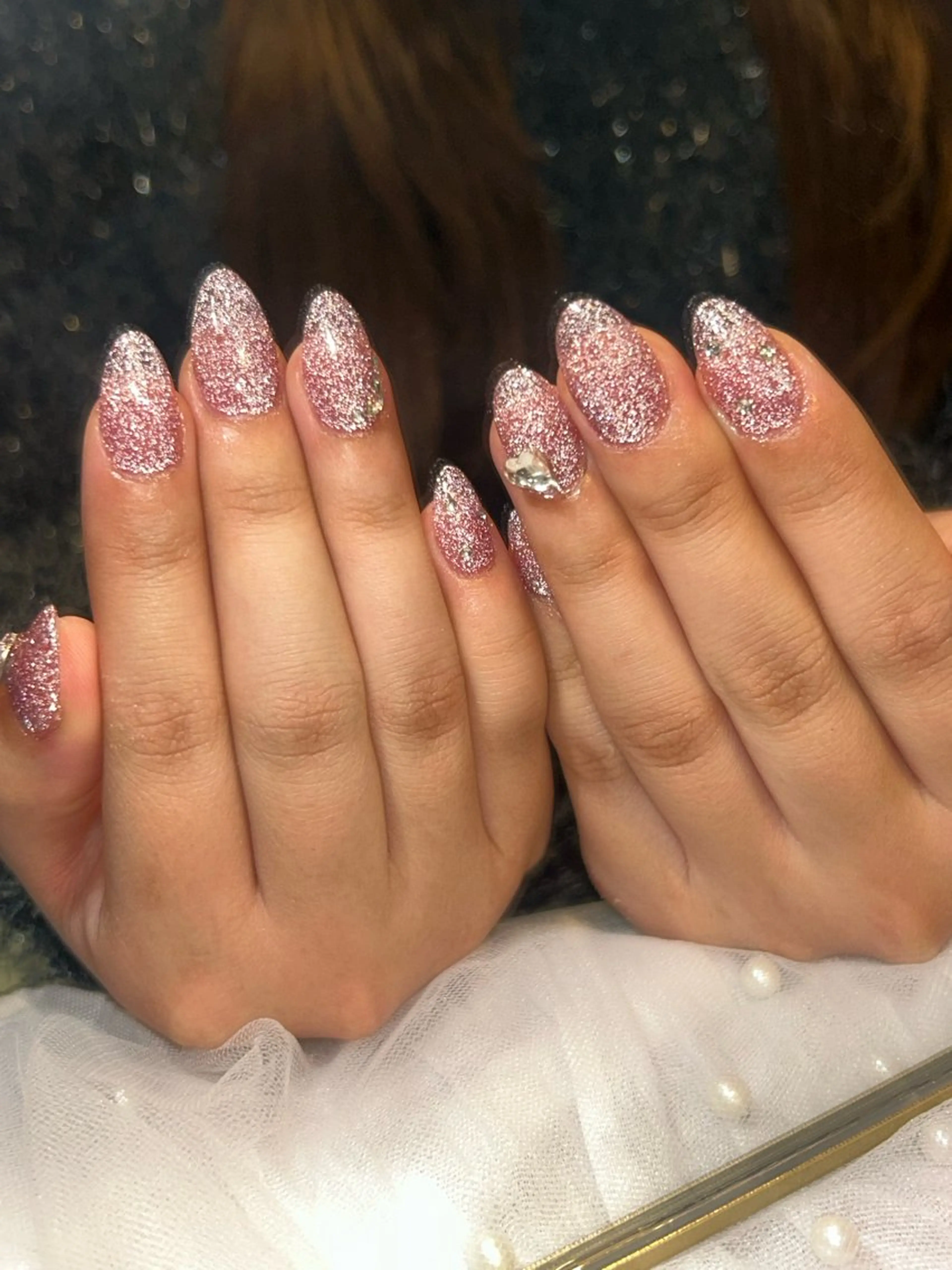 ネイル フラッシュネイル キラキラネイル ワンカラーネイル スカルプネイル ハンドネイル nico + 鷲野のネイルデザイン