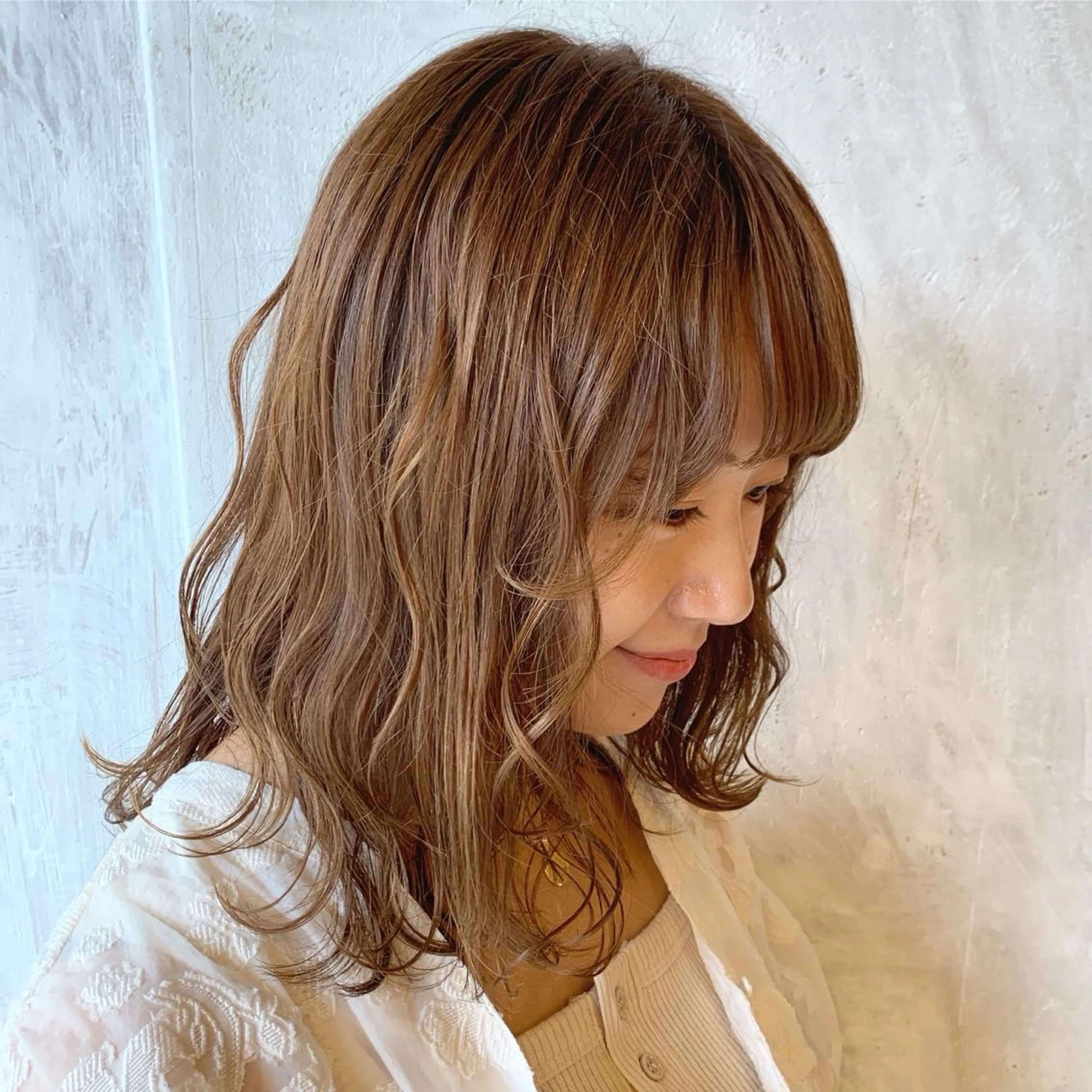セミロング カラー ブリーチ 込山 瑞帆のその他イメージ