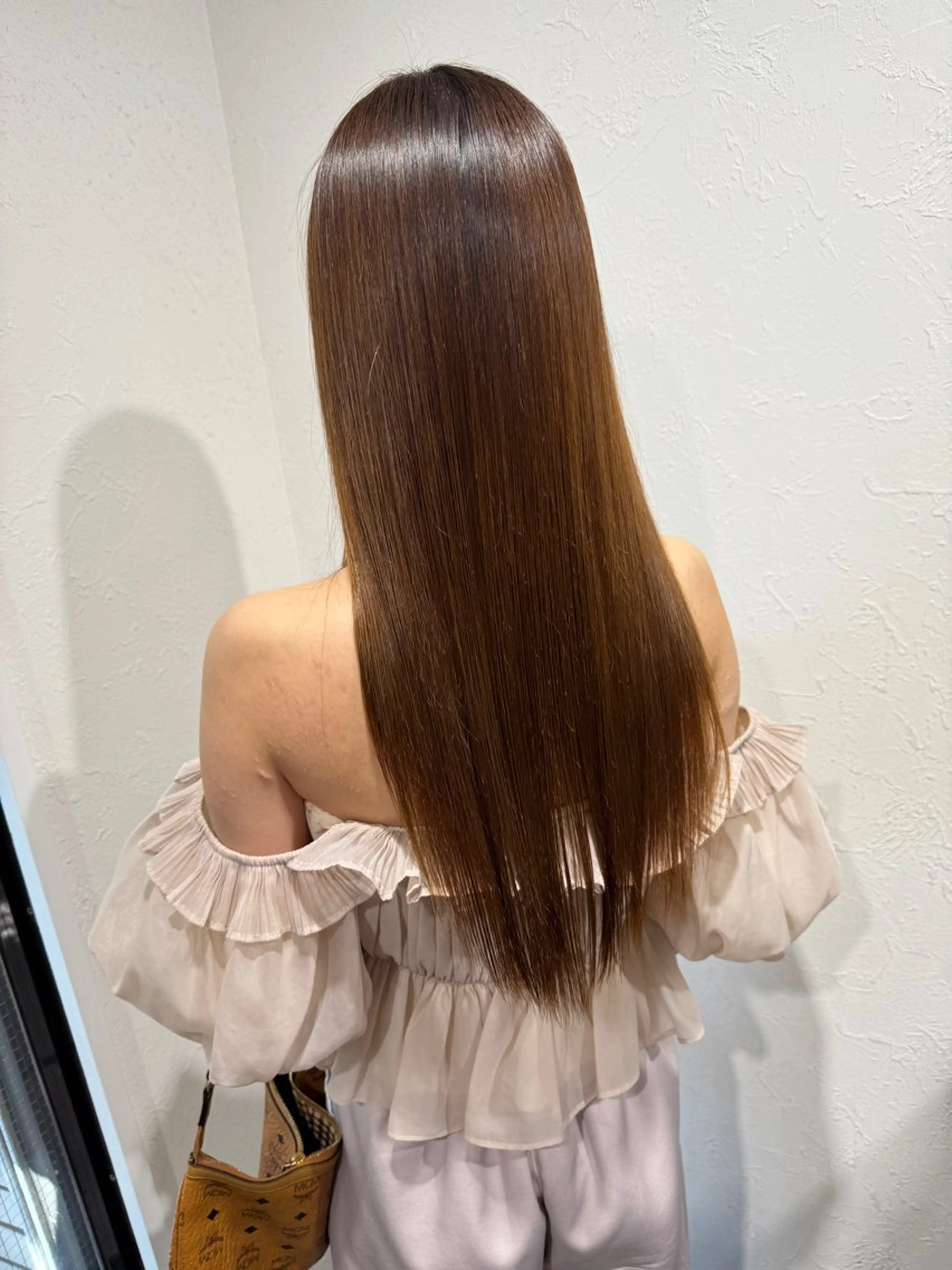 縮毛矯正 トリートメント ハイトーン/レイヤー /艶カラー🎀のヘアスタイル
