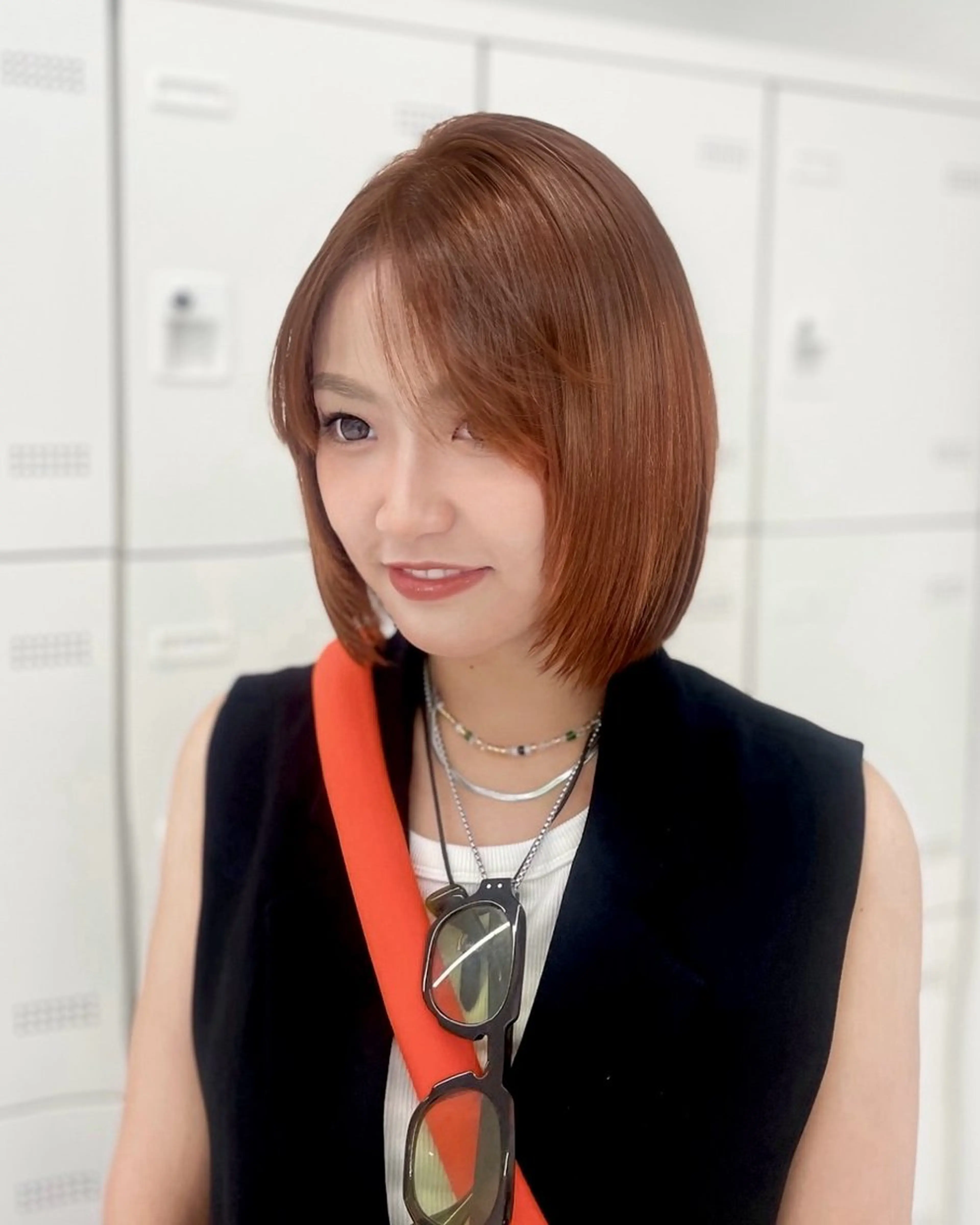 ミディアム カラー ヘアカラー トリートメント ヘッドスパ うる艶韓国ヘア 🤍りんのヘアスタイル
