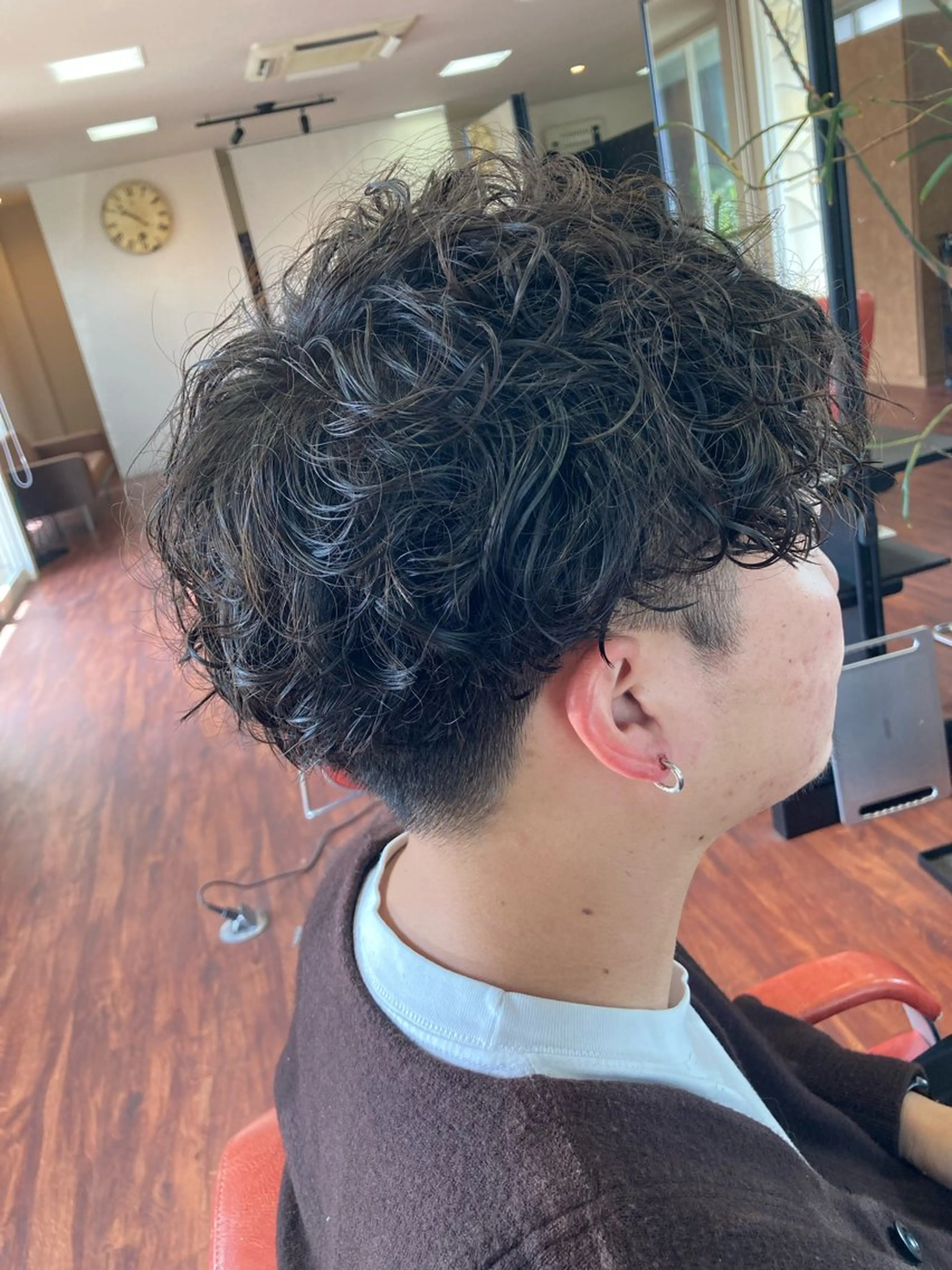 ショート パーマ メンズ カット パーマ maCken所属・松本　友佑 maCkenのヘアスタイル