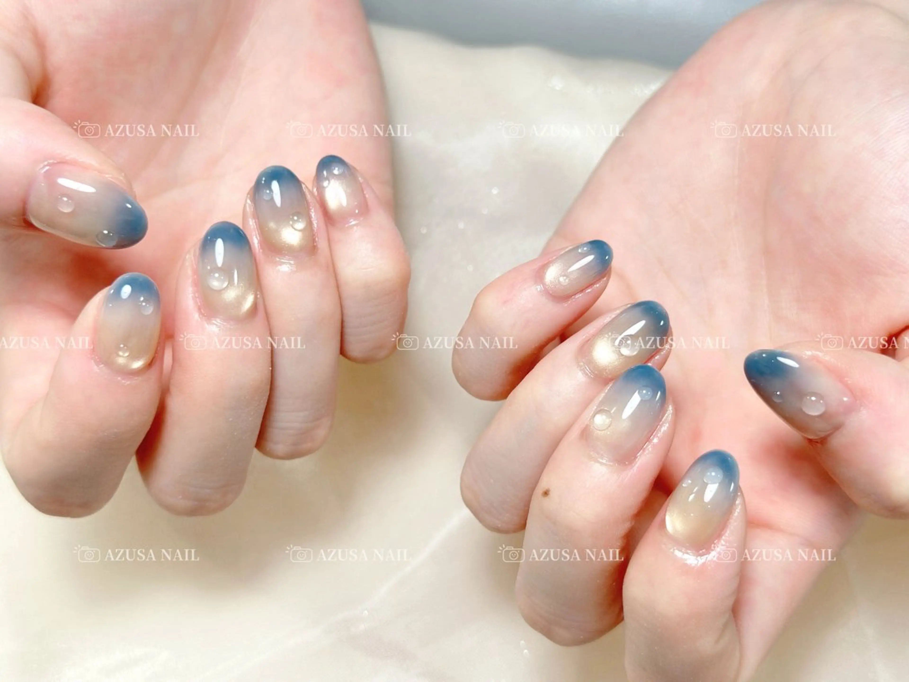 ネイル グラデーション マグネットネイル 持ち込み オフィスネイル シンプルネイル ハンドネイル 🧸自宅ネイル あずさのネイルデザイン