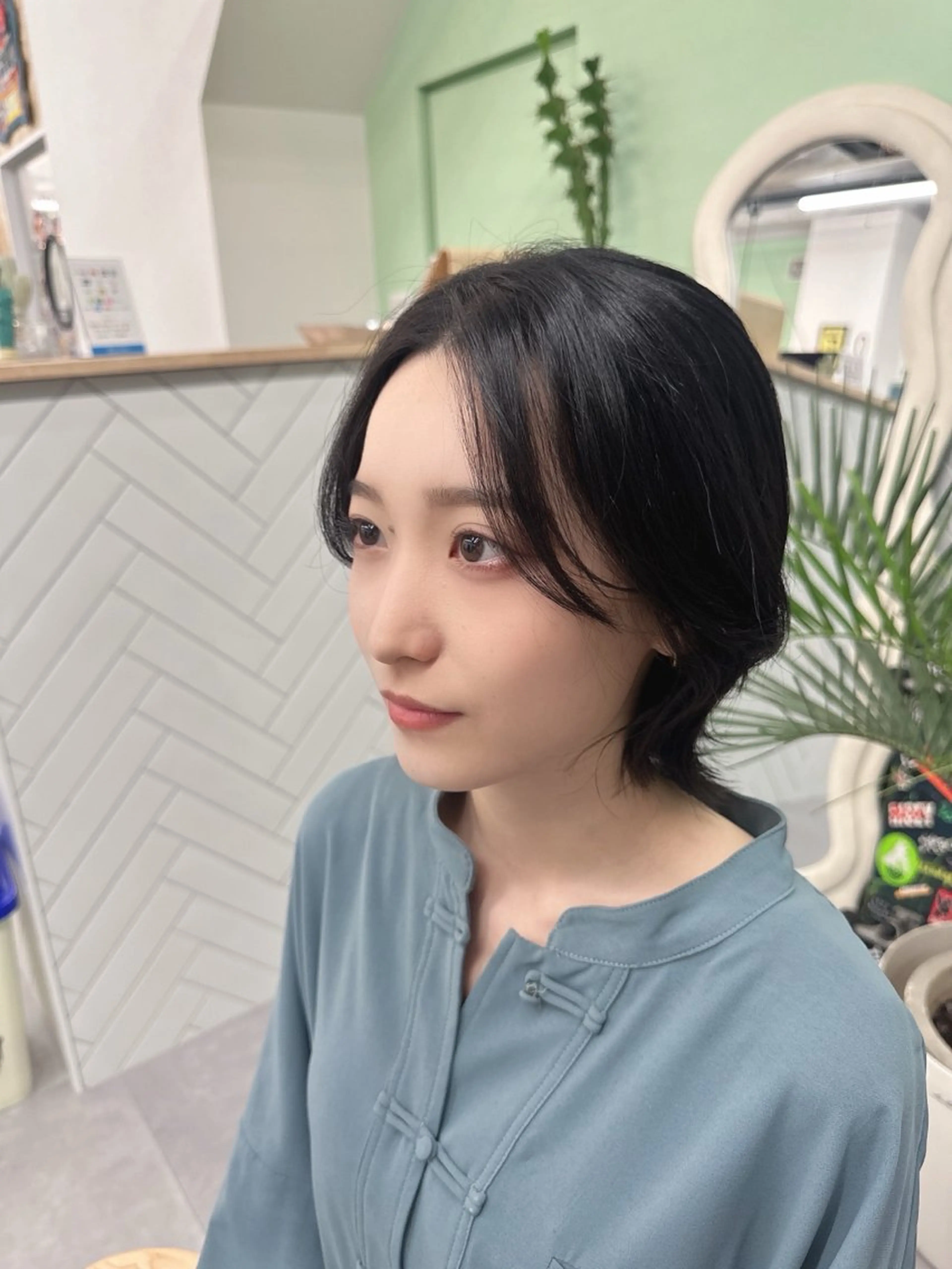 ショート ボブ くびれヘア 大井 あんずのヘアスタイル