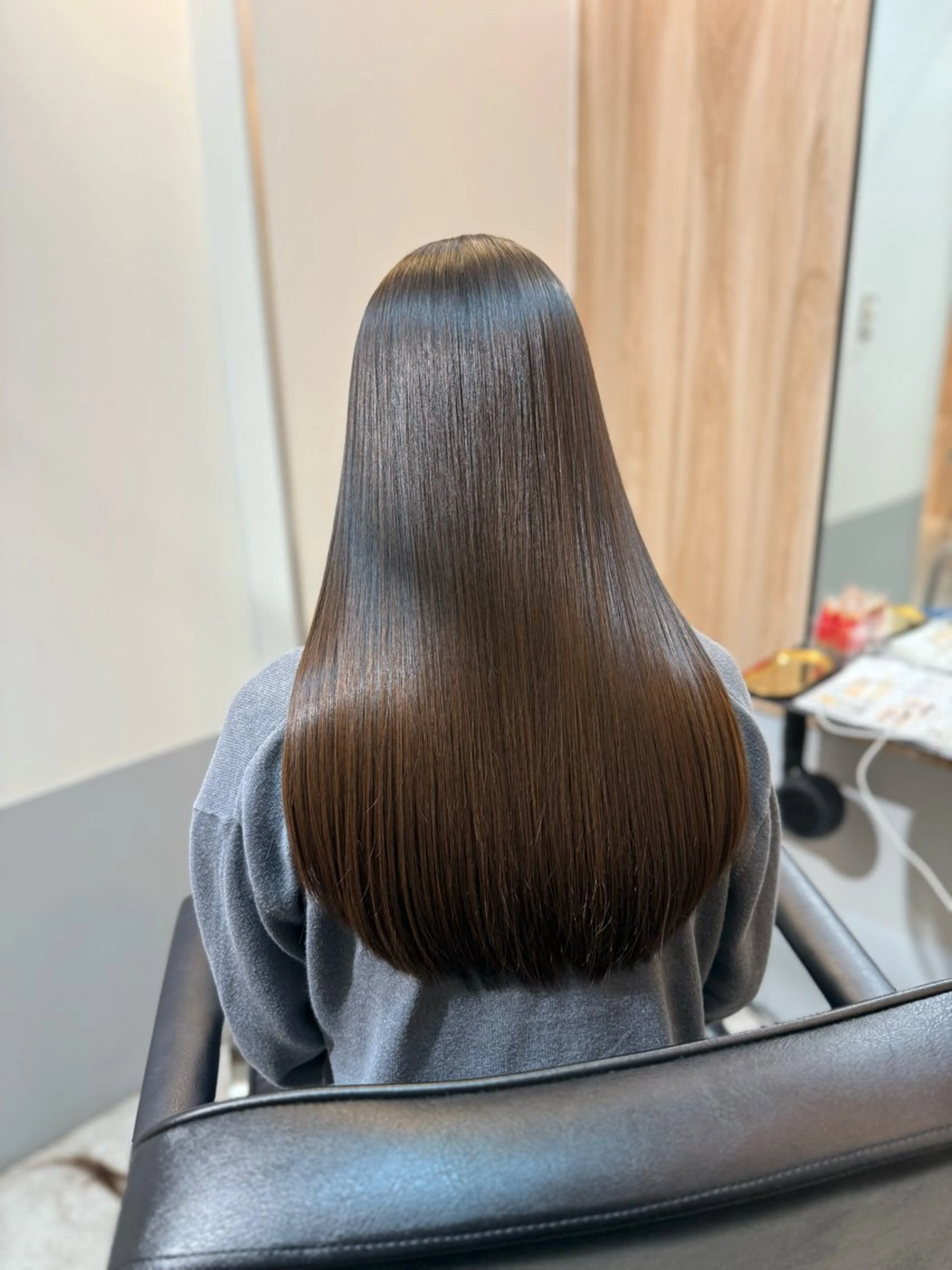 ロング 髪質改善 カット 縮毛矯正 トリートメント 神戸ボブ✂️ ioe三宮/田 伸佳のヘアスタイル