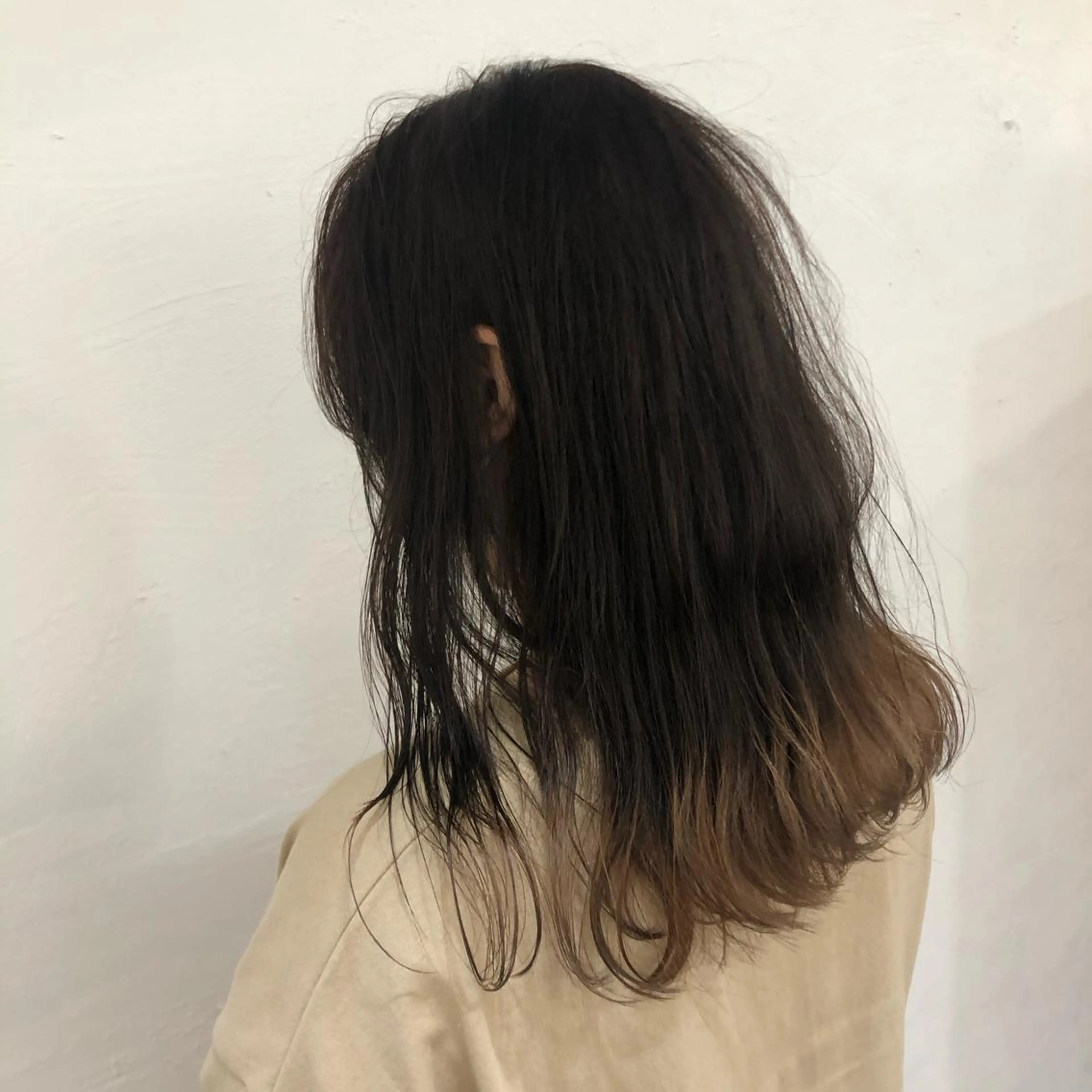 セミロング カラー 冨木 雄斗のヘアスタイル