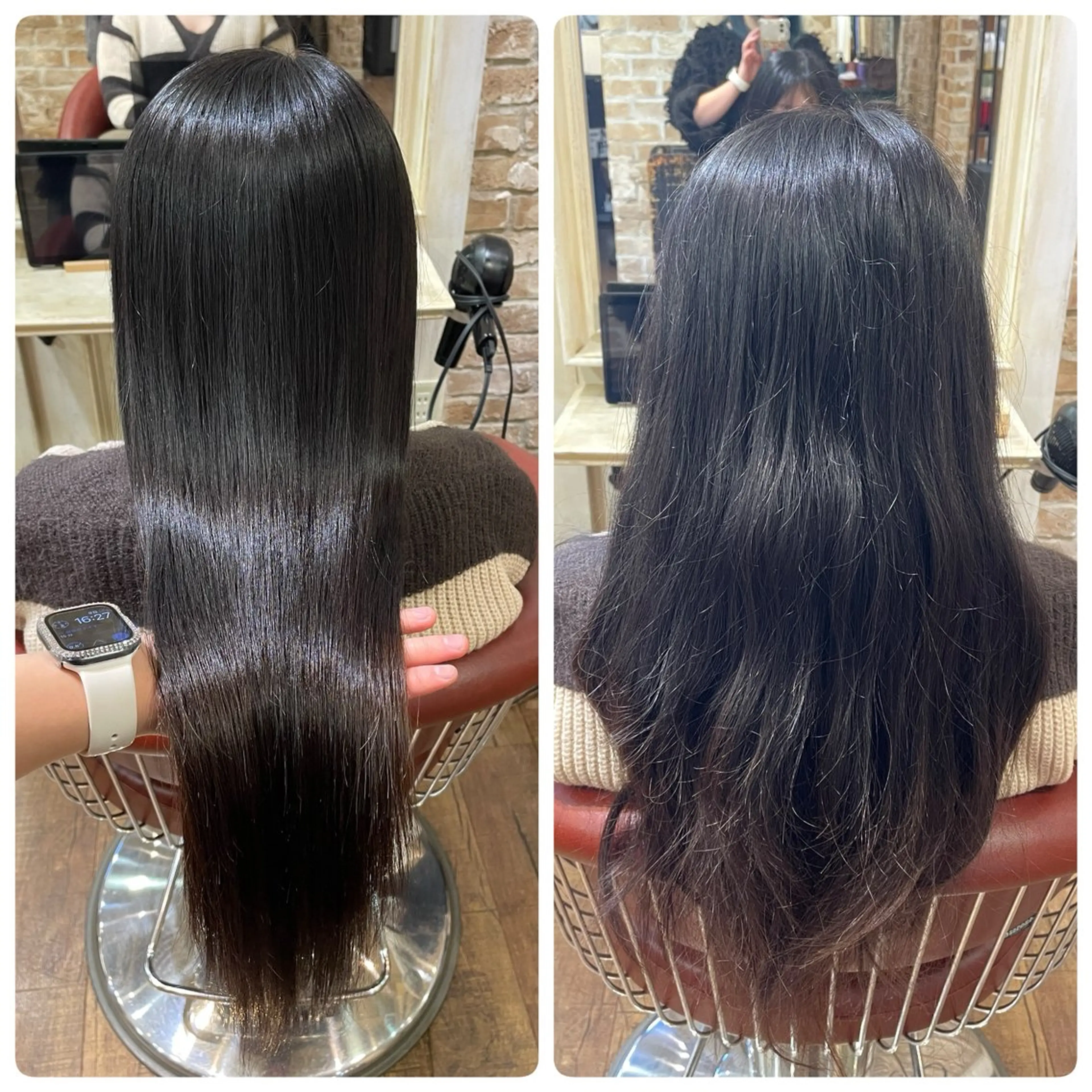 ロング 縮毛矯正 💙かとう なお💙のヘアスタイル