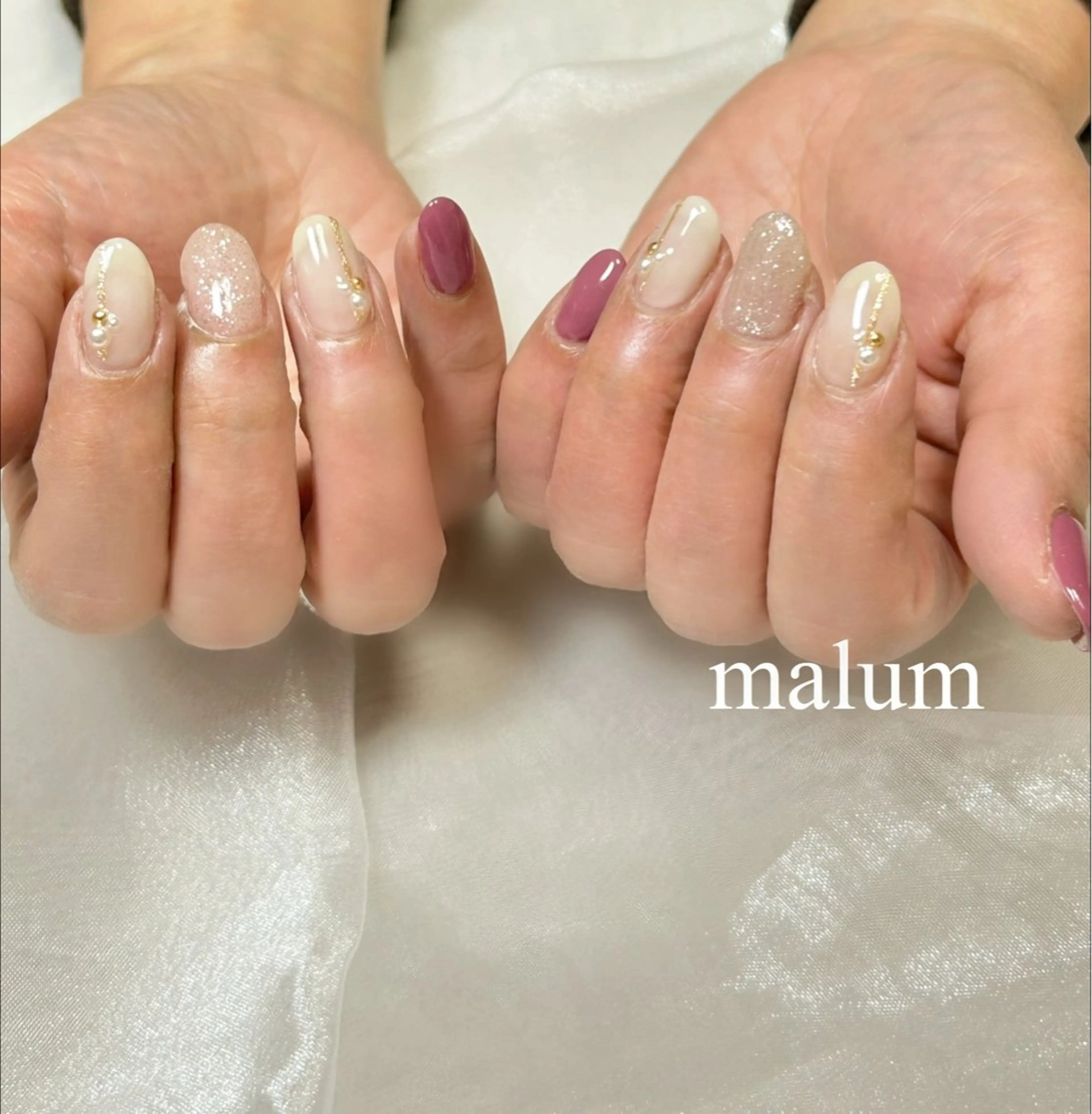 ネイル ハンドネイル malum nailのネイルデザイン