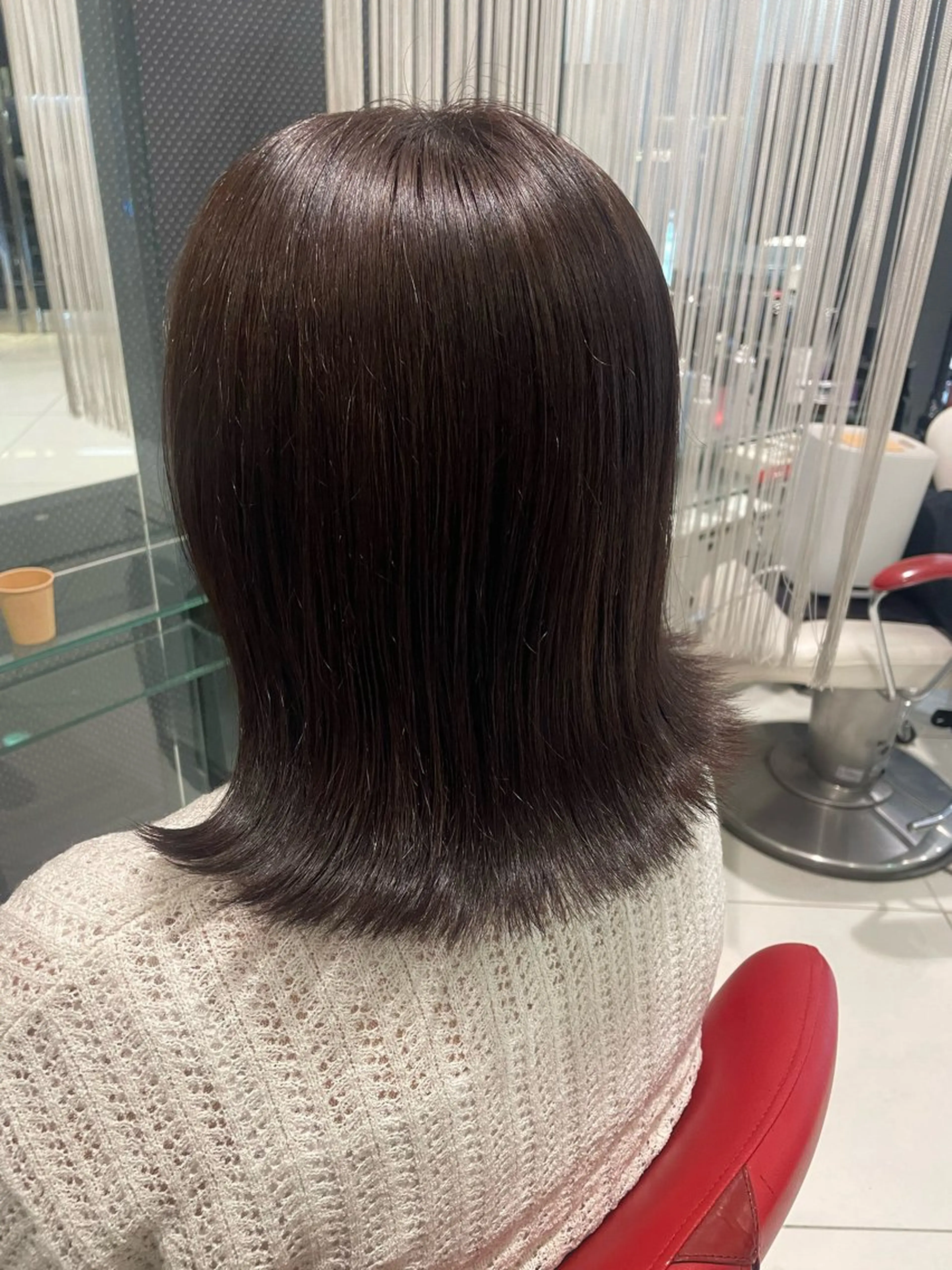 セミロング カラー 水谷 亮太のヘアスタイル