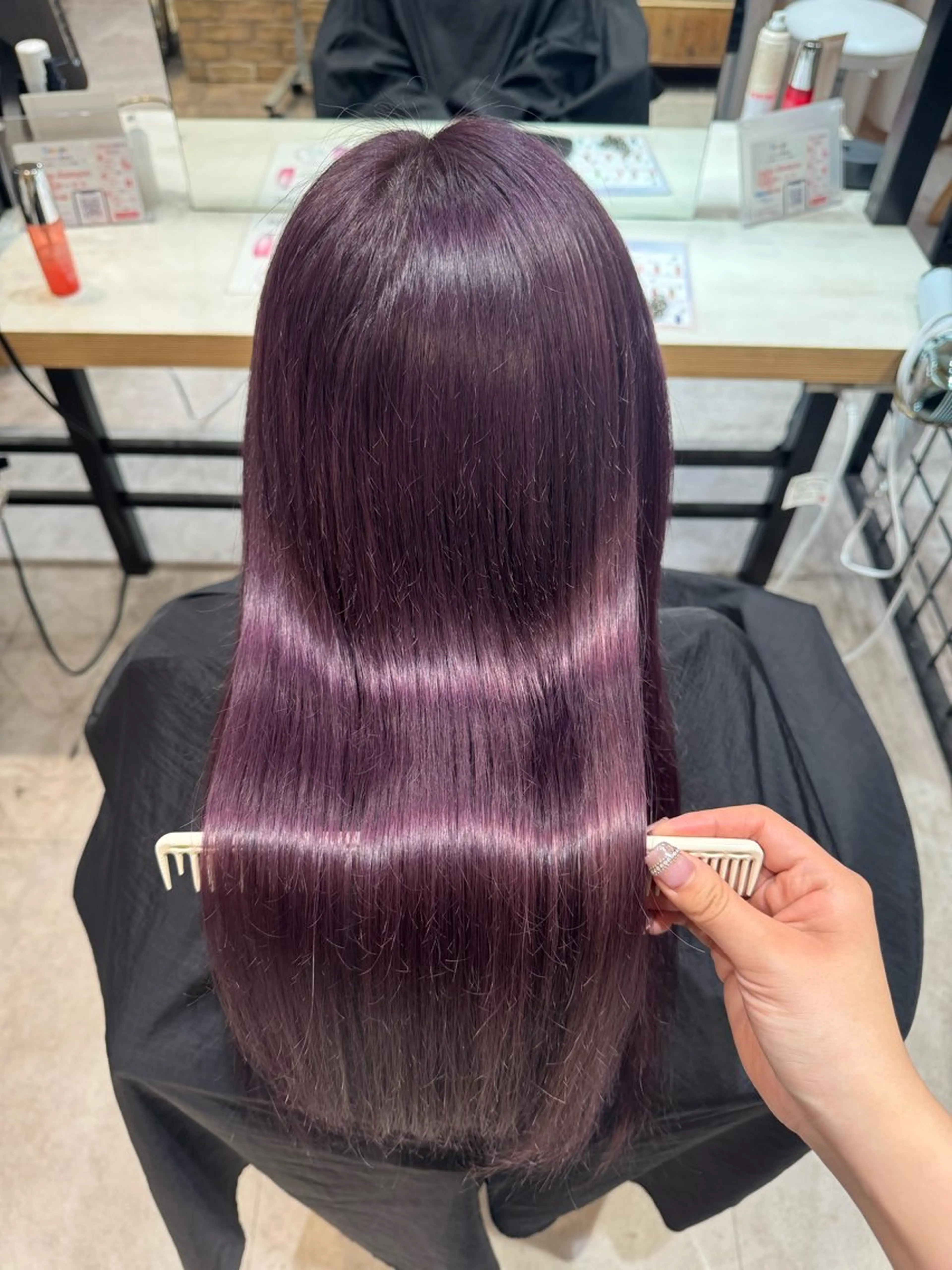 カラー ヘアカラー Miyuu🎀カラー マツエク・ストレートのヘアスタイル