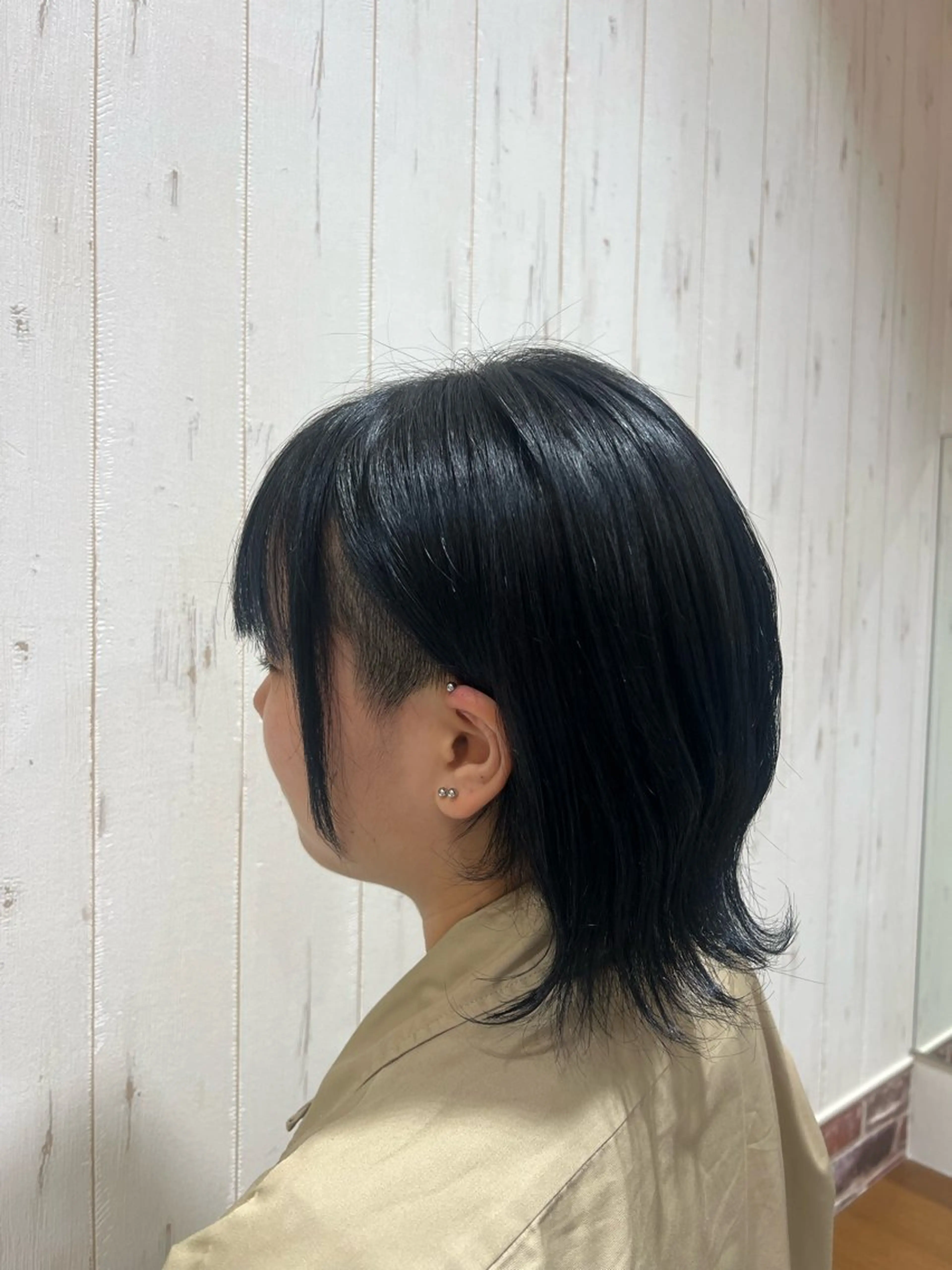 ミディアム ボブ ハイライト 髪質改善 hair salon FAN所属・FANスタイリスト Ⓜ️EIのヘアスタイル