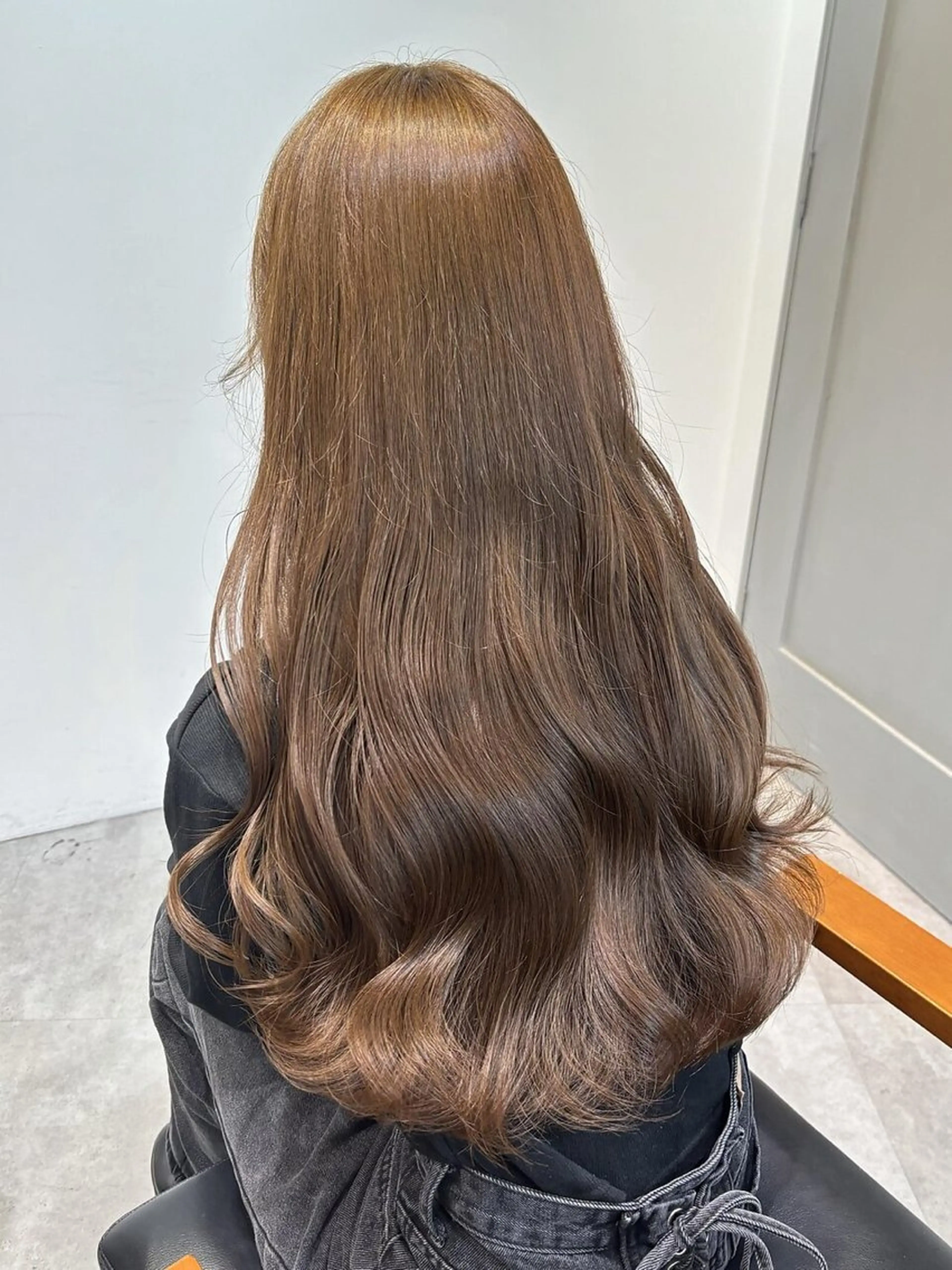 ロング カット ヘアカラー トリートメント 韓国風顔まわり/もみ れ毛/マツエク♡美咲のヘアスタイル