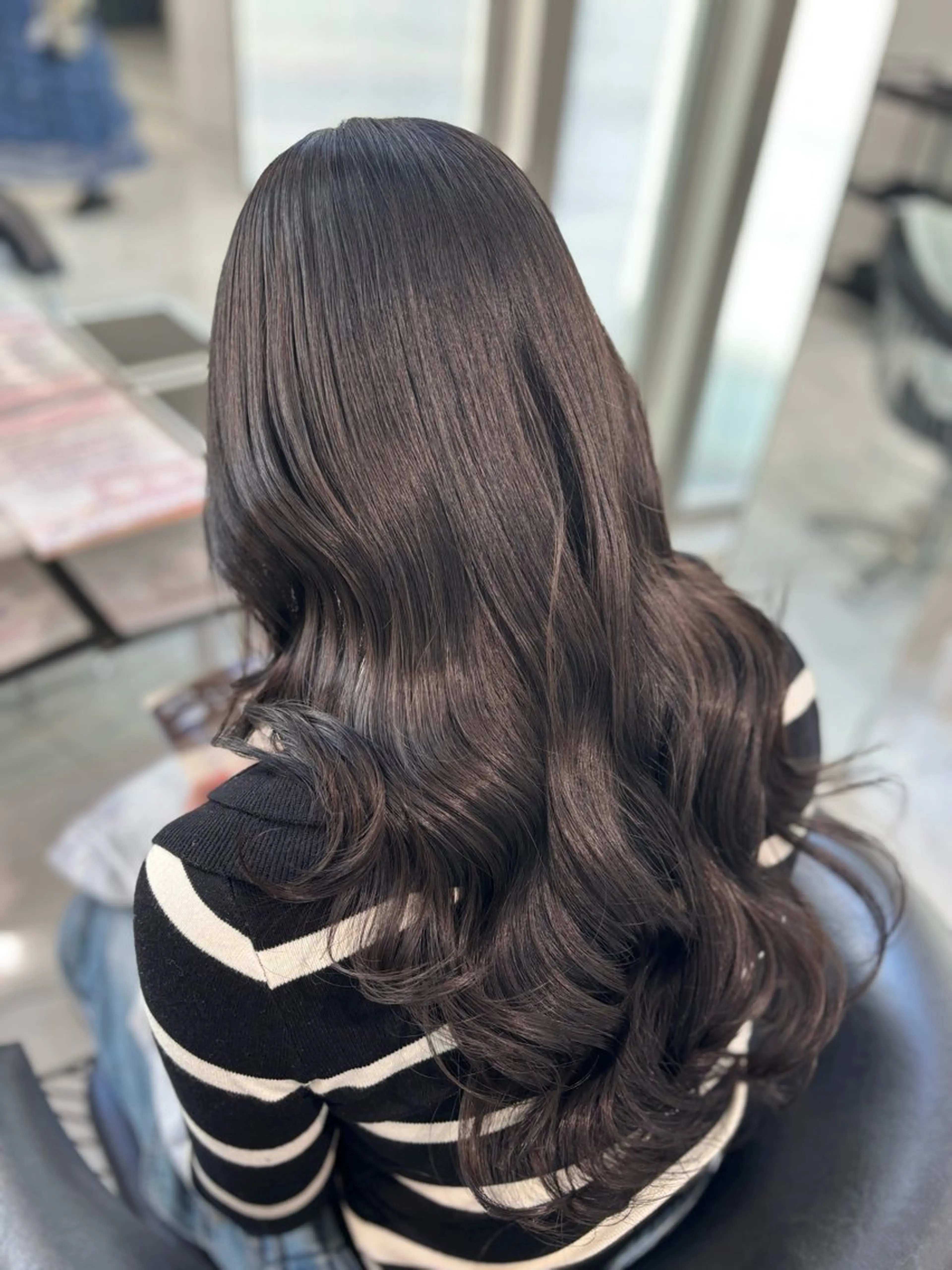 カラー 透明感カラー ヘアカラー Sakuraෆ˚* 艶カラー×まつパ💖のヘアスタイル