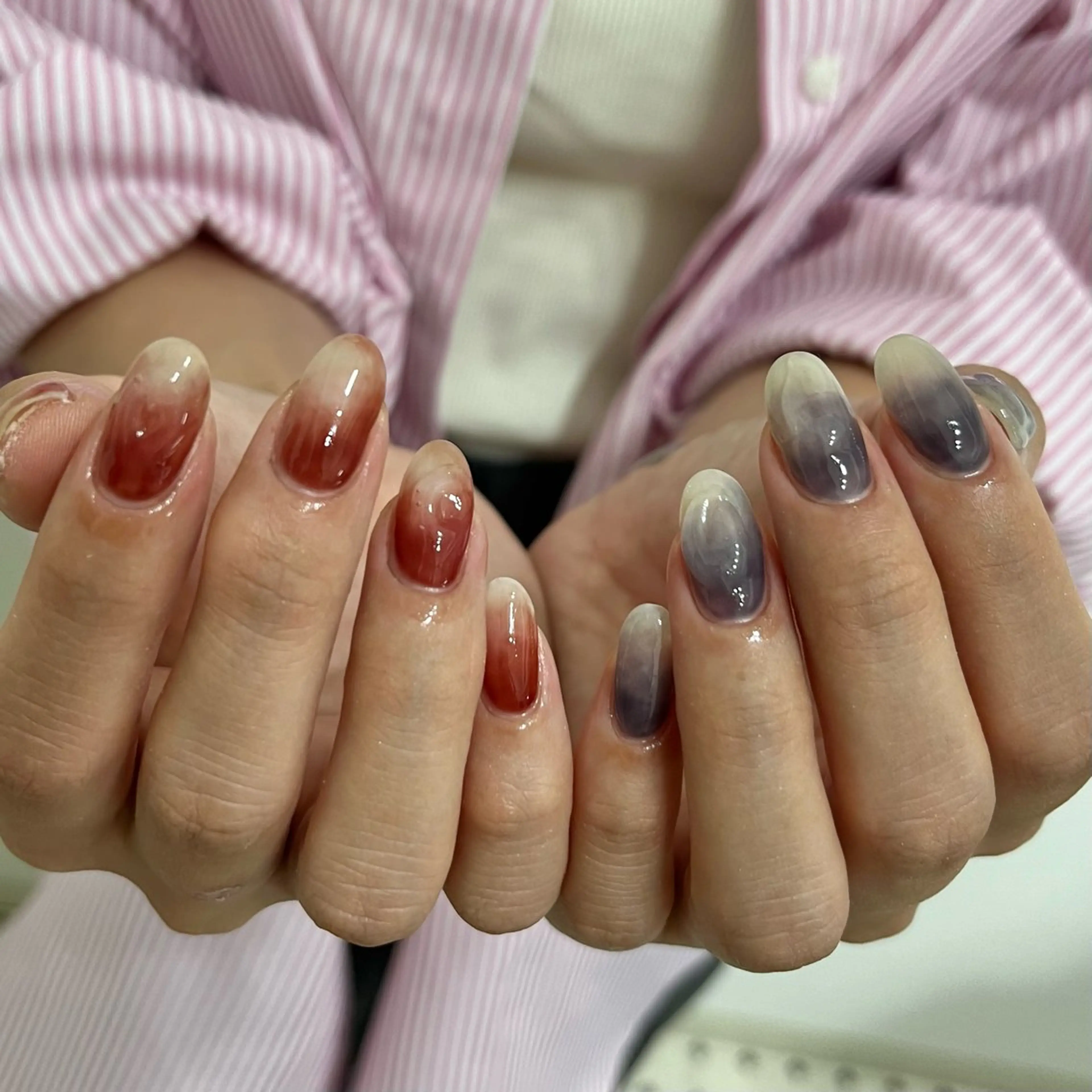 ネイル グリーン ハンドネイル nail salon O (en)所属・vegh. nail／阿波座のネイルデザイン