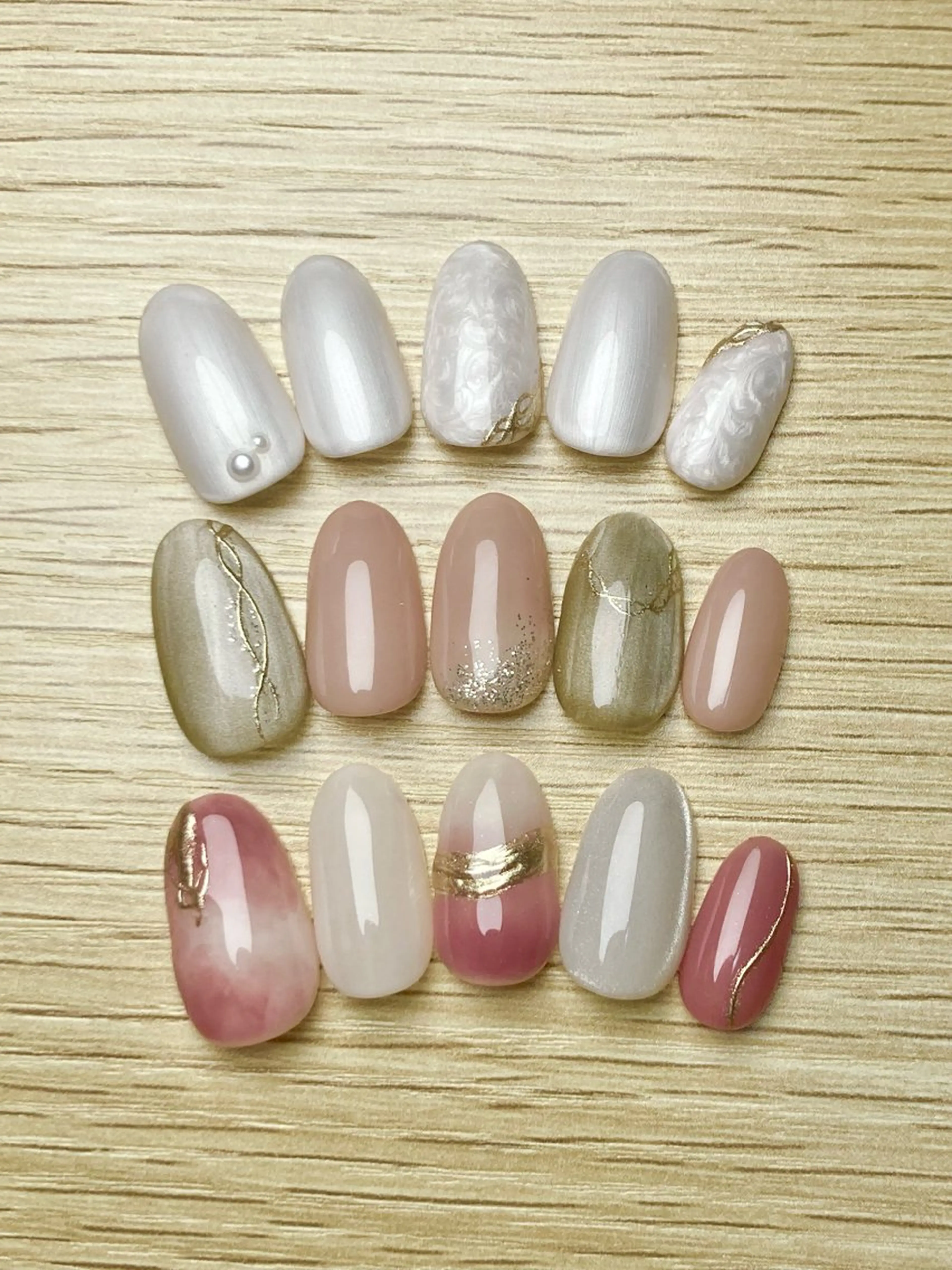 【オフ無し】ナチュラル×ニュアンスネイルの写真