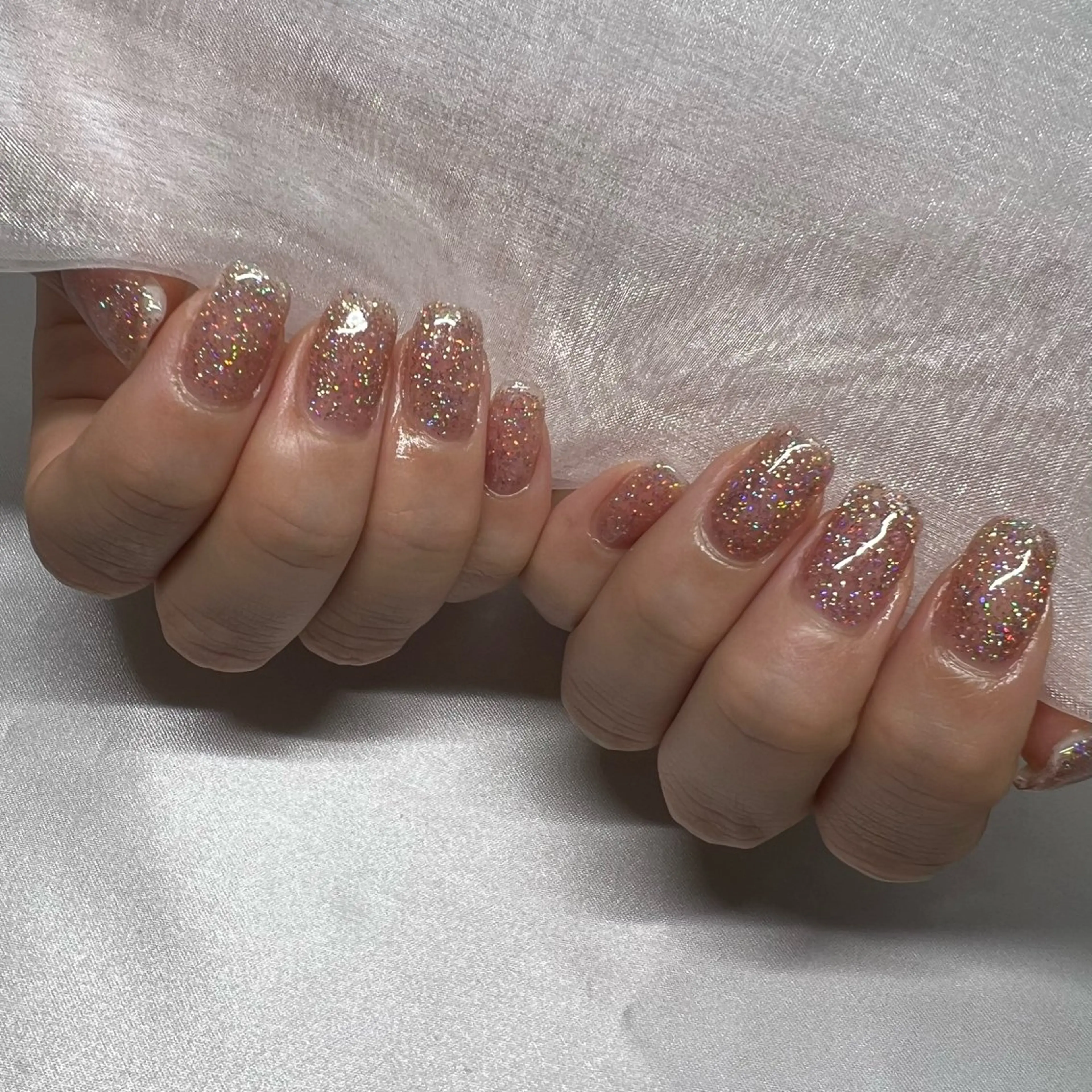 ネイル ジェルネイル 韓国ネイル ラメ(グリッター) マグネットネイル ミラーネイル ハンドネイル -nail salon-Reward所属・nail salon Rewardのネイルデザイン