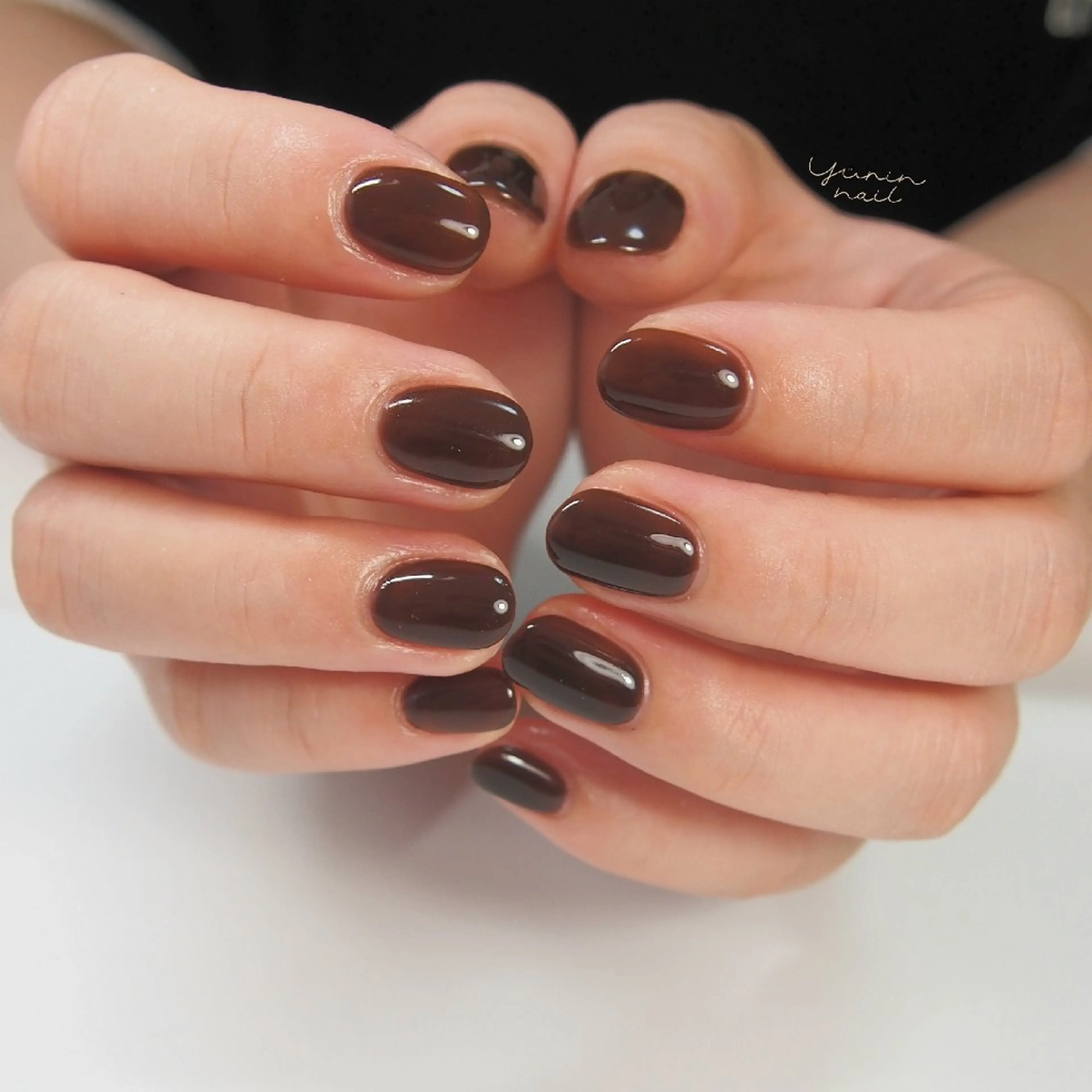 ネイル ワンカラーネイル ショートネイル ショートネイル専門 yurin nailのネイルデザイン