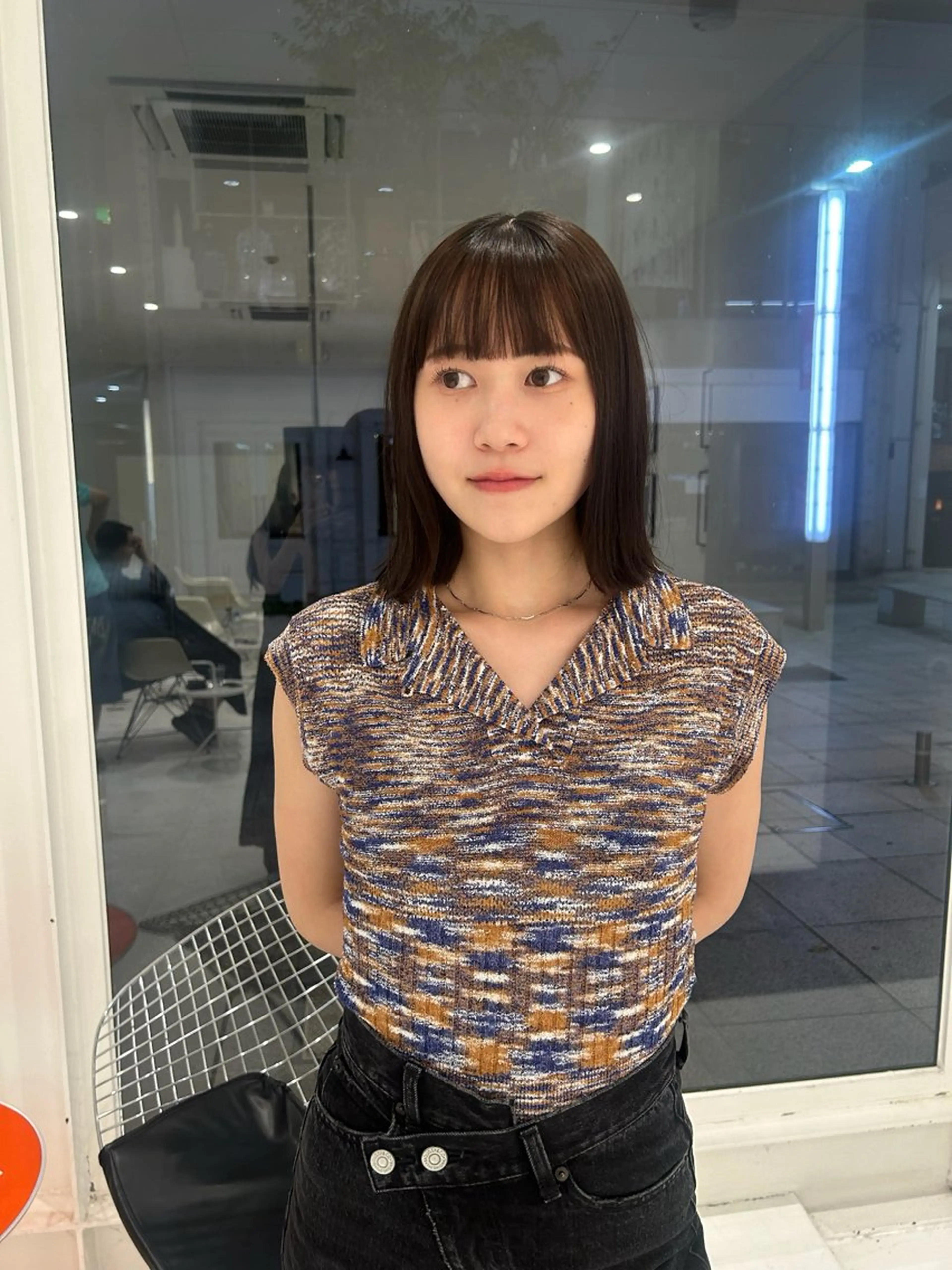 ミディアム カット Nought所属・cono noughtのヘアスタイル