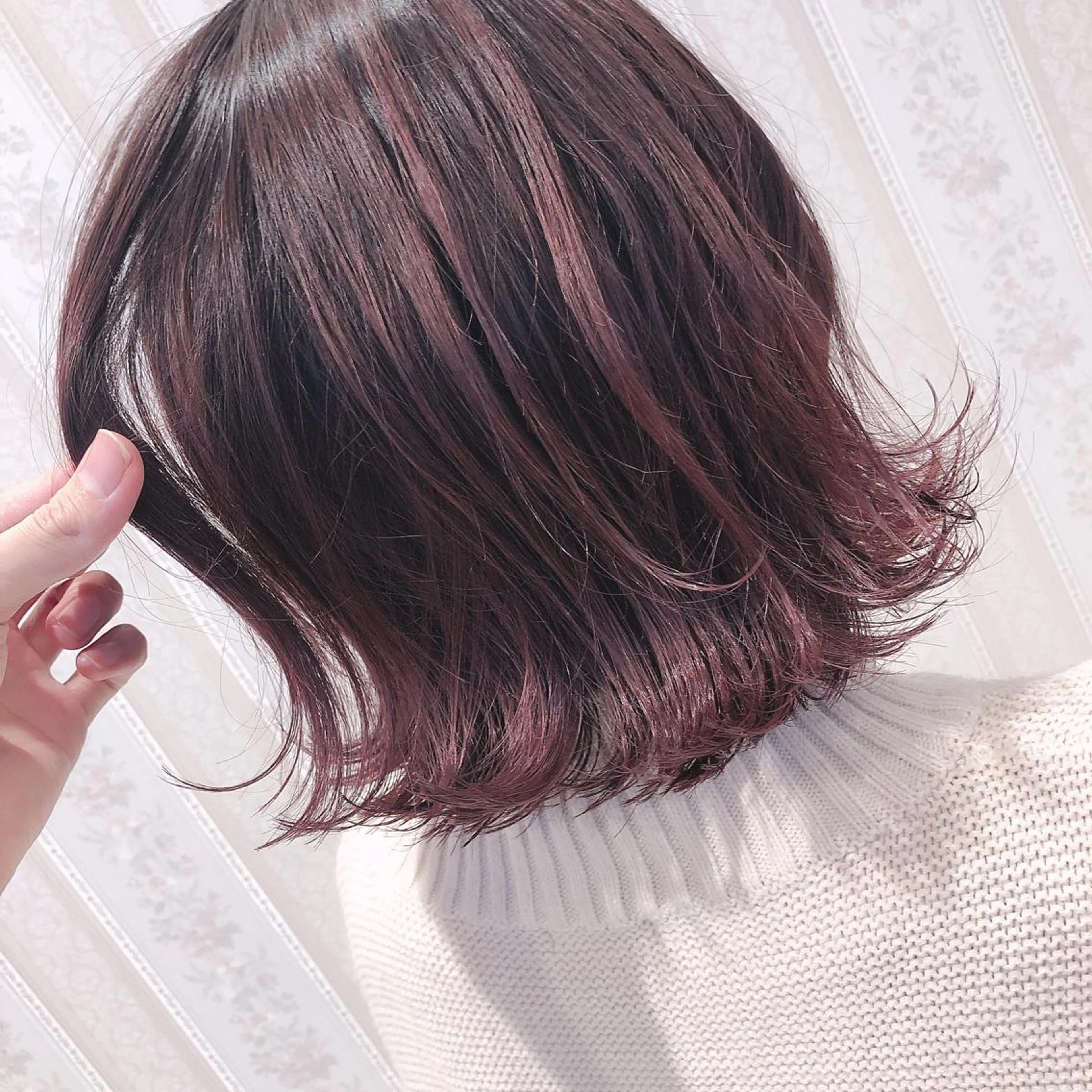 ショート カラー レッドカラー ヘアカラー トリートメント 名畑 裕貴のヘアスタイル