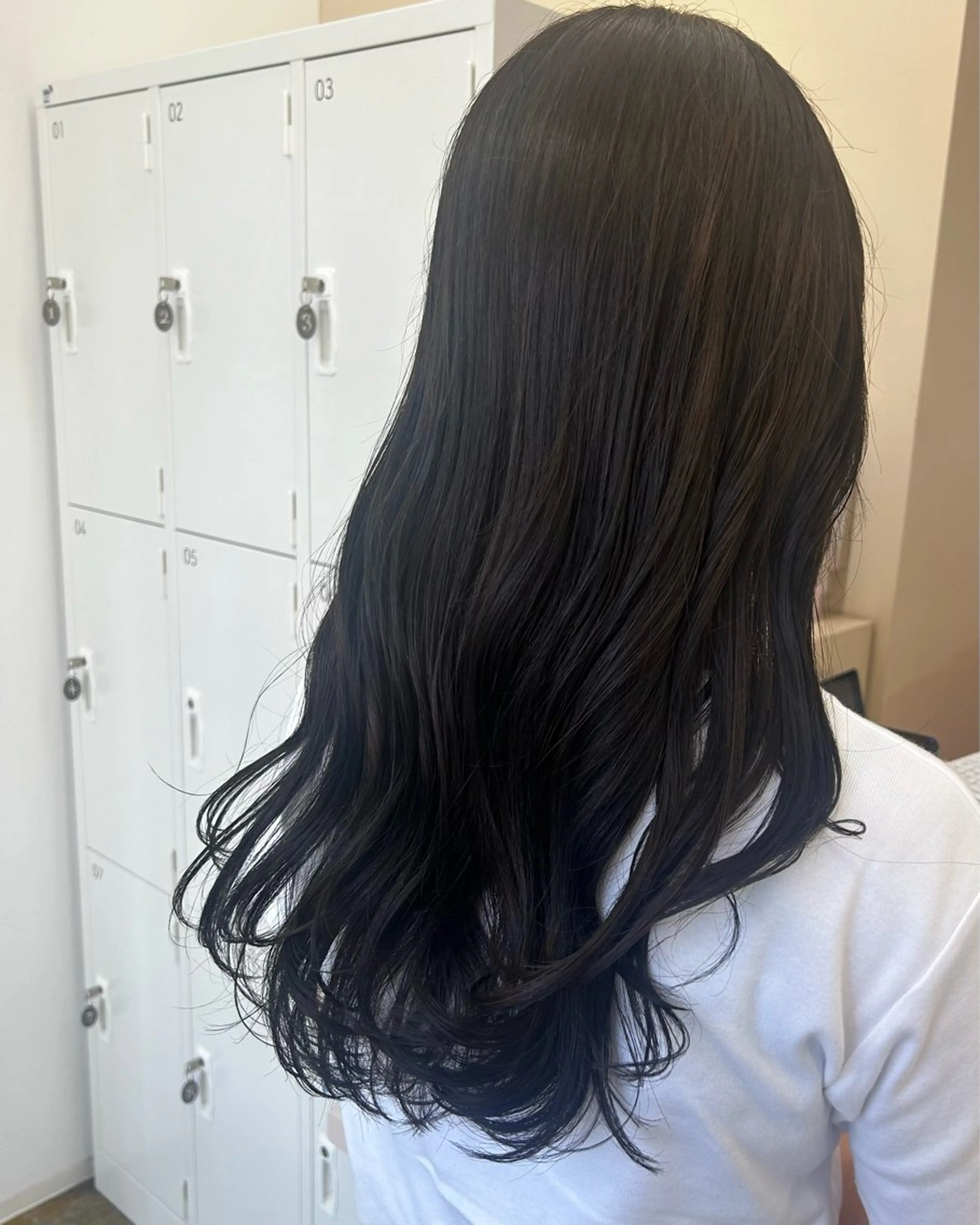 ロング カラー カット ヘアカラー トリートメント 韓国ヘア nanahaのヘアスタイル