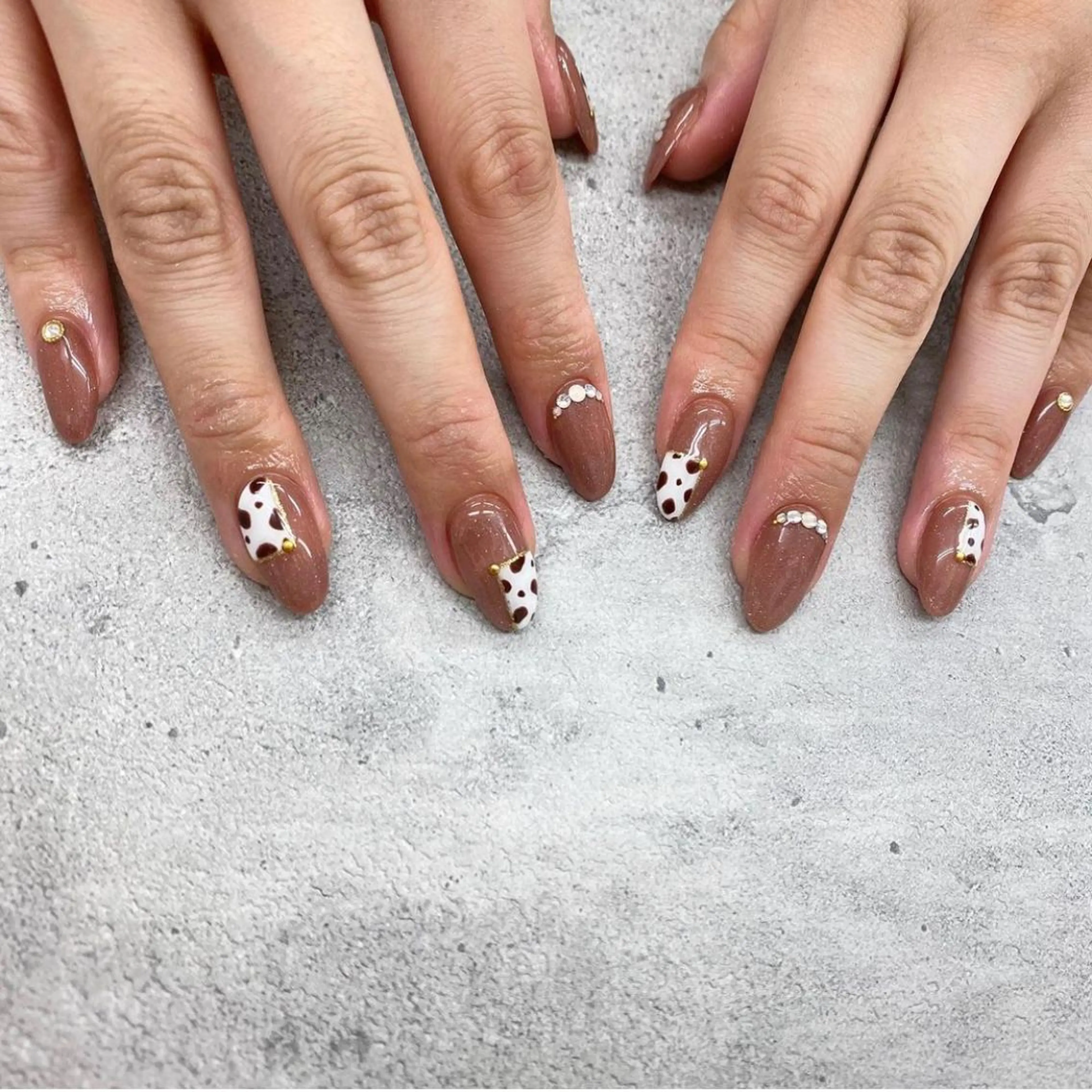 ネイル アートネイル 長さ出し ワンカラーネイル スカルプネイル Lee_ nailのネイルデザイン