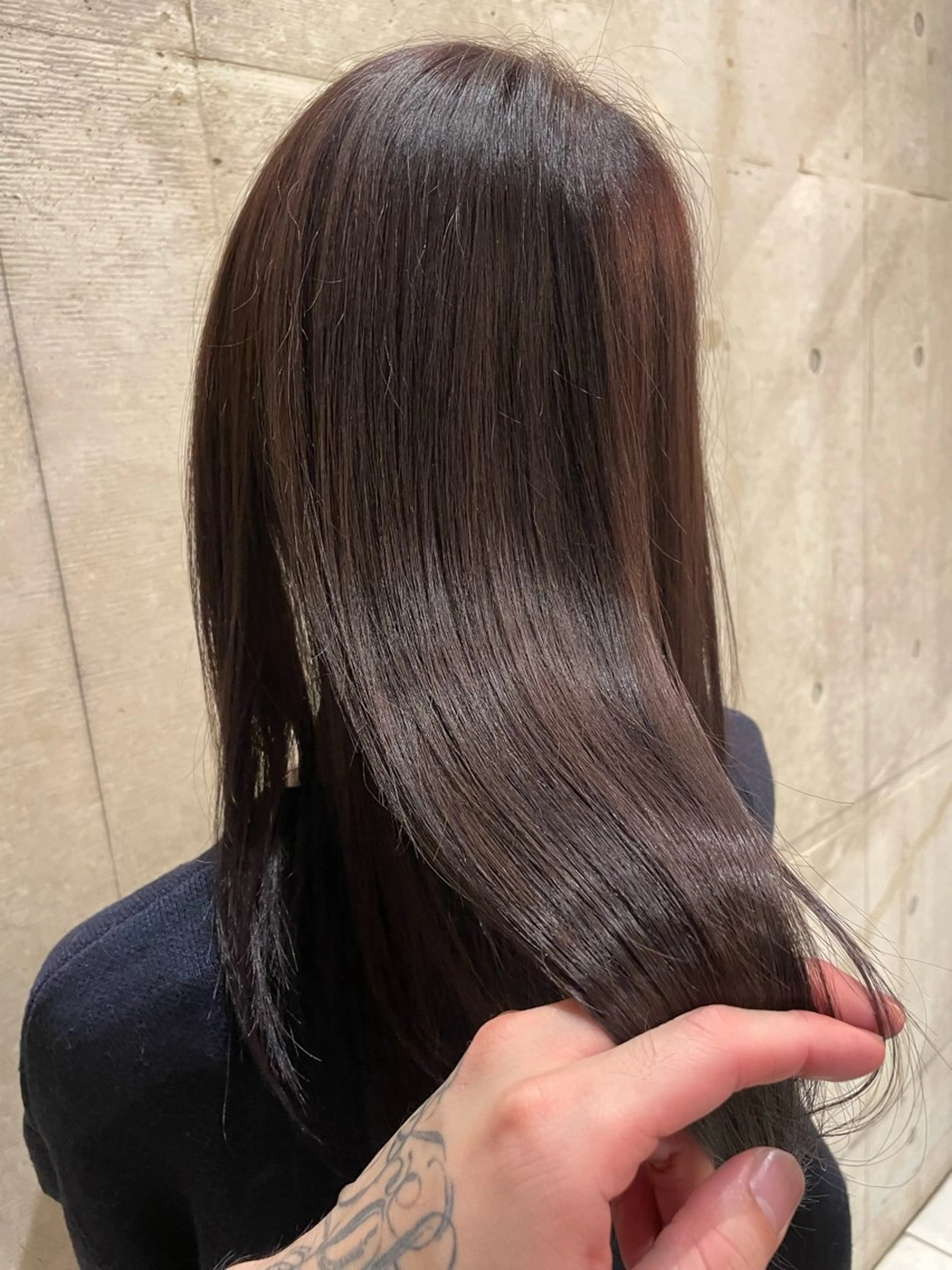 セミロング 髪質改善 トリートメント 酸熱トリートメント Luxe表参道 髪質改善　奈良のヘアスタイル