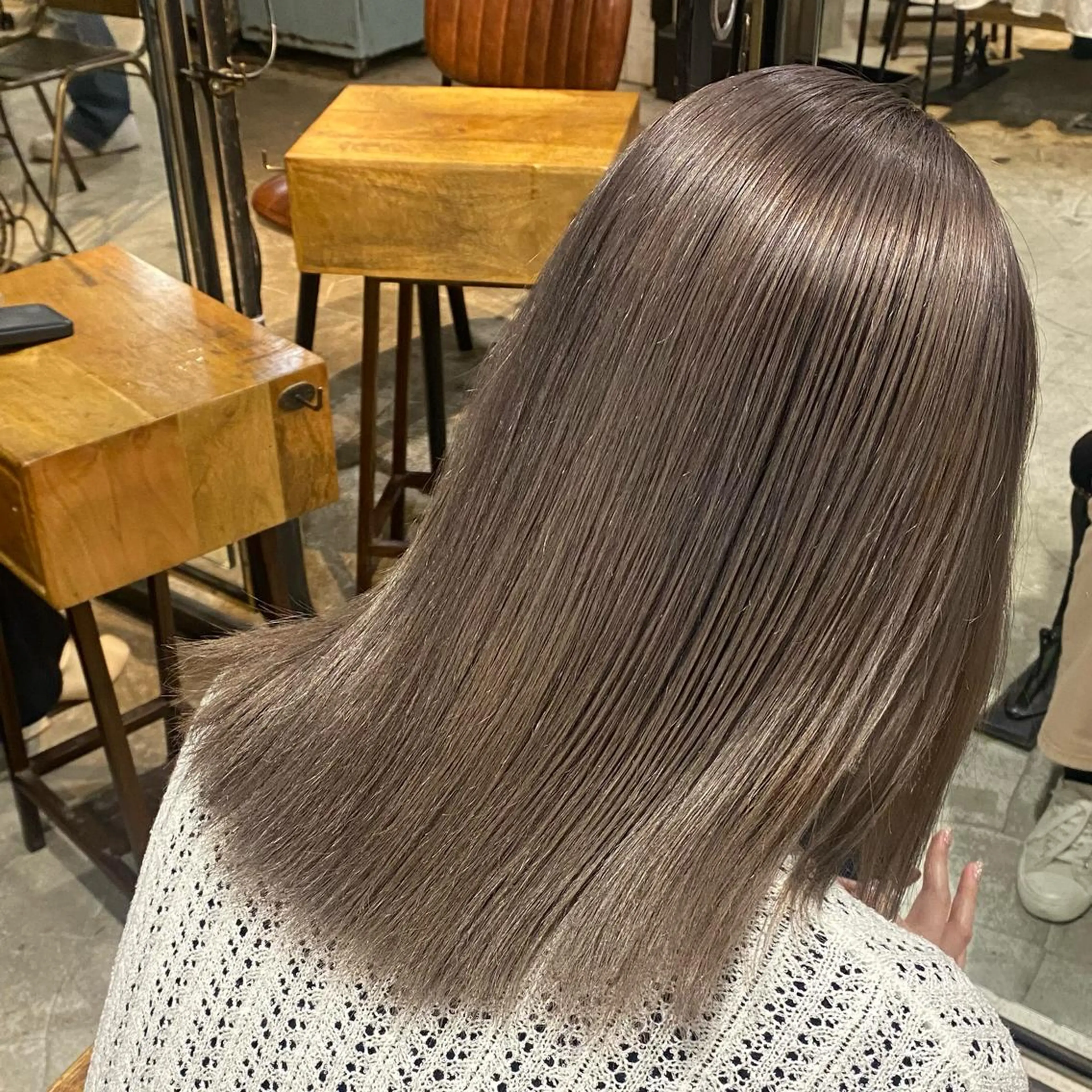 ミディアム ヘアカラー 🦋透明感カラー🦋 mioのヘアスタイル