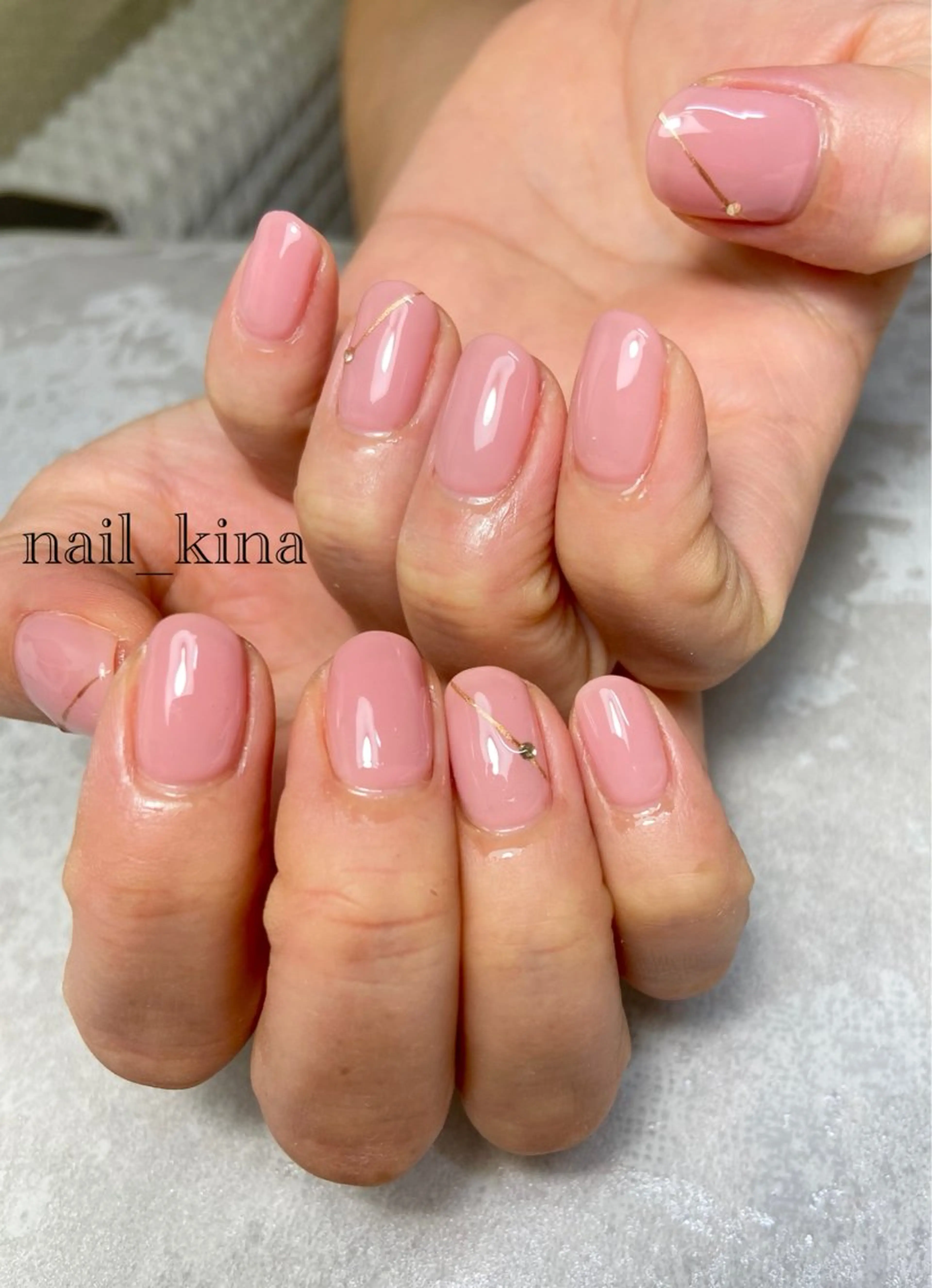 ネイル オフィスネイル シンプルネイル ハンドネイル nail_ kinaのネイルデザイン
