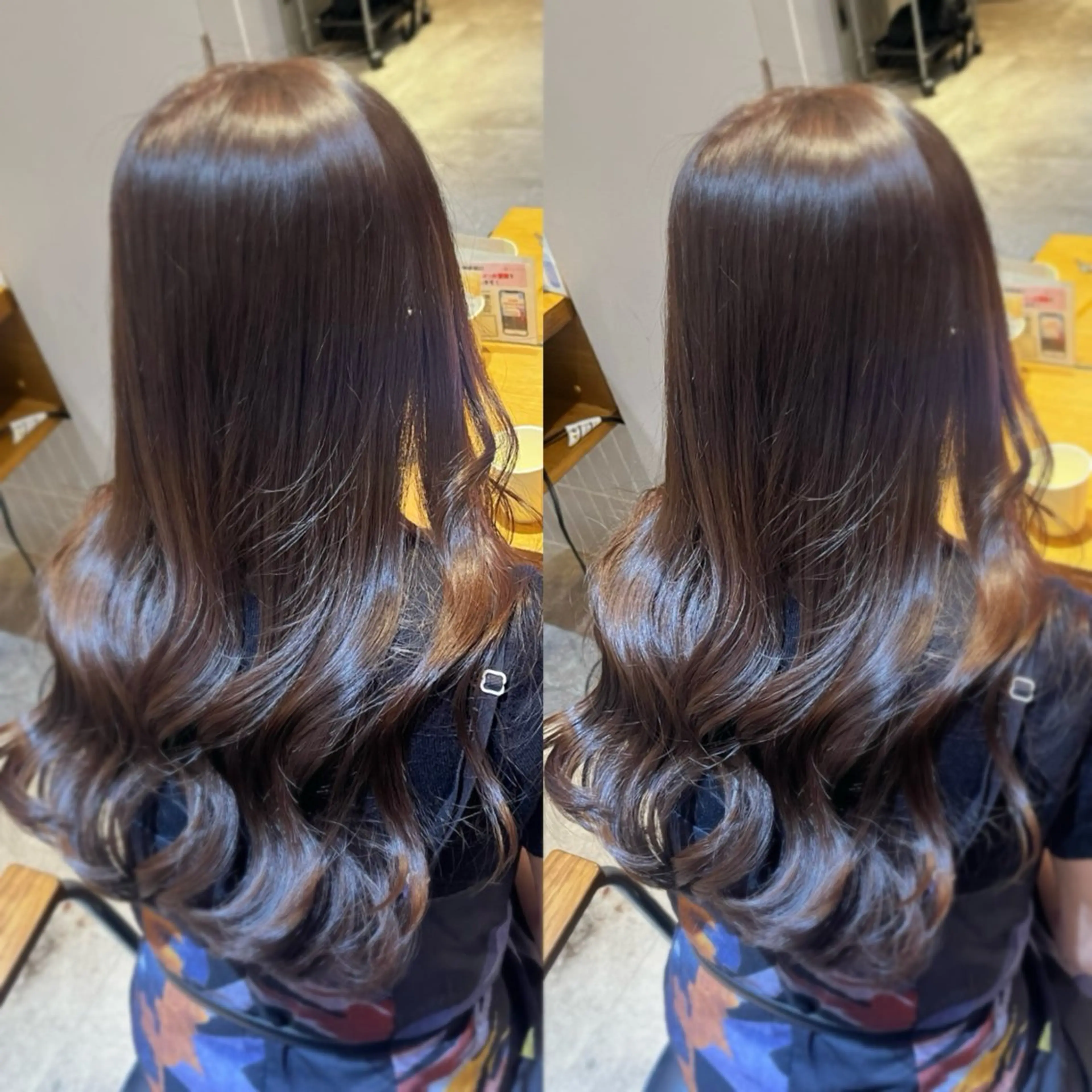 ロング カラー ケアカラー 透明感カラー デザインカット 髪質改善 レイヤーカット ヘアカラー トリートメント ラフィスヘアードープ所属・レイヤーと透明感の アユカ 新宿🦖のヘアスタイル