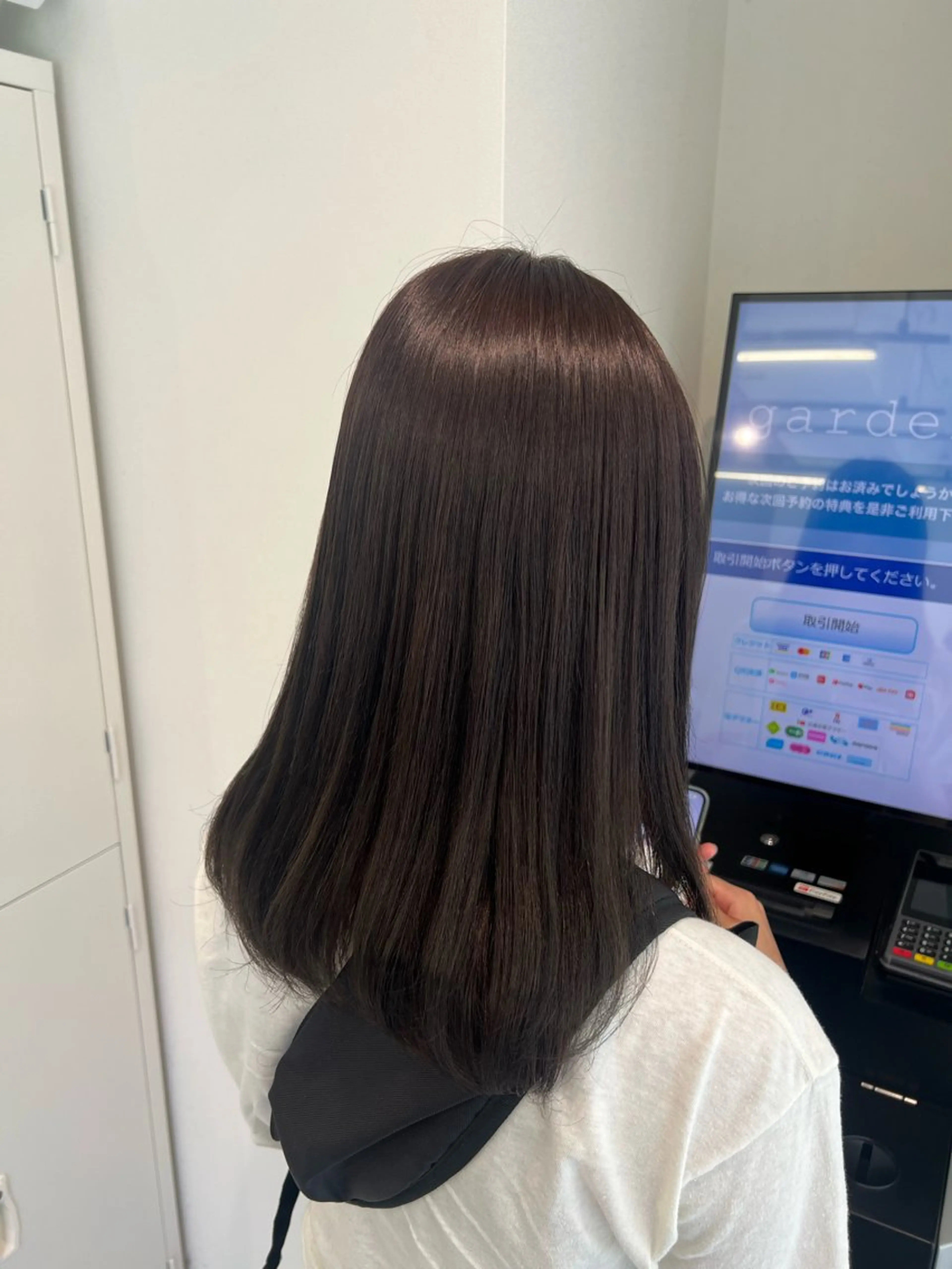 セミロング カラー カット ヘアカラー トリートメント kei/透明感カラー /縮毛矯正/メンズのヘアスタイル