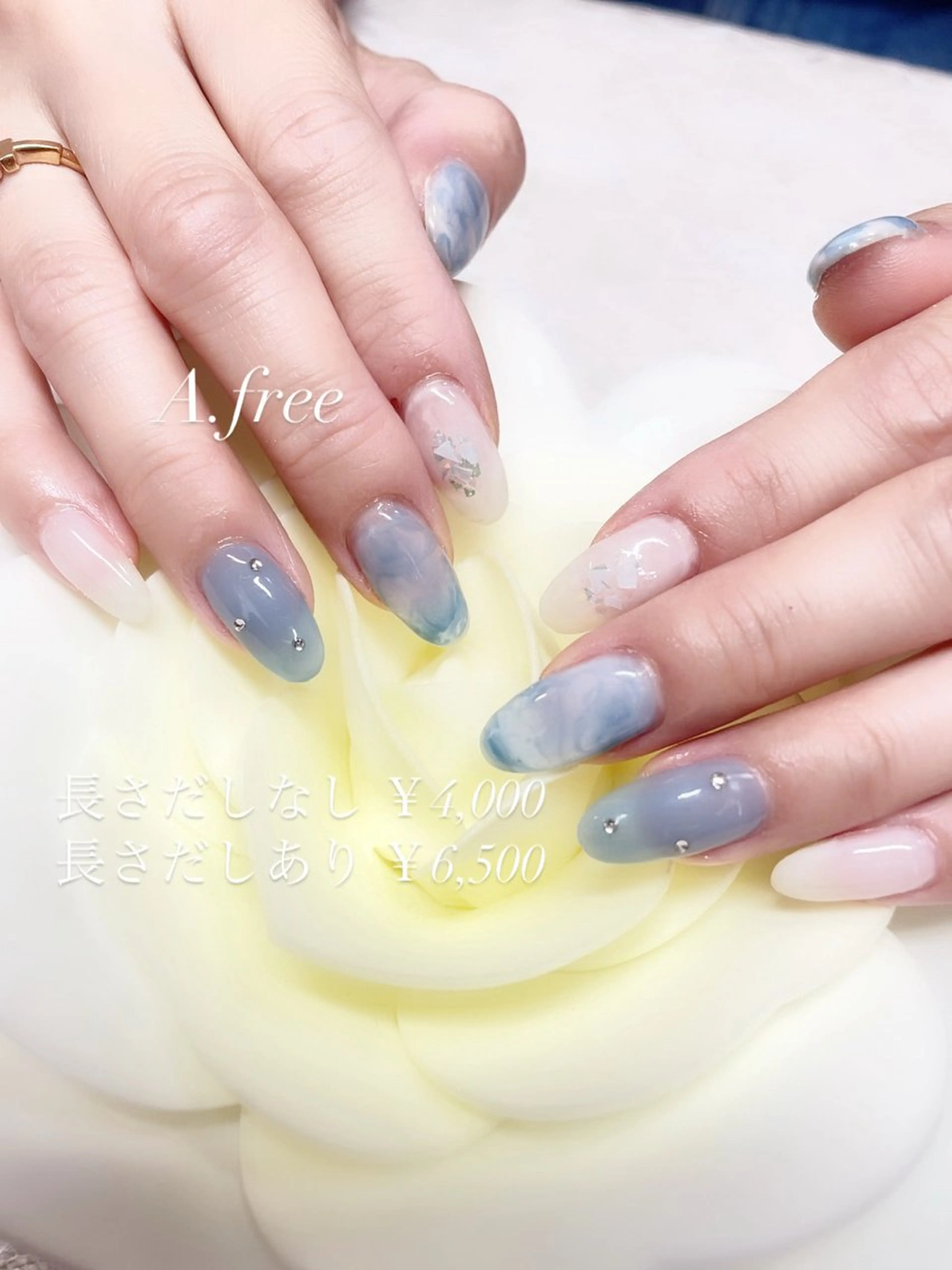 ネイル ハンドネイル A.free✧*｡ アレルギー対応✧*｡のネイルデザイン