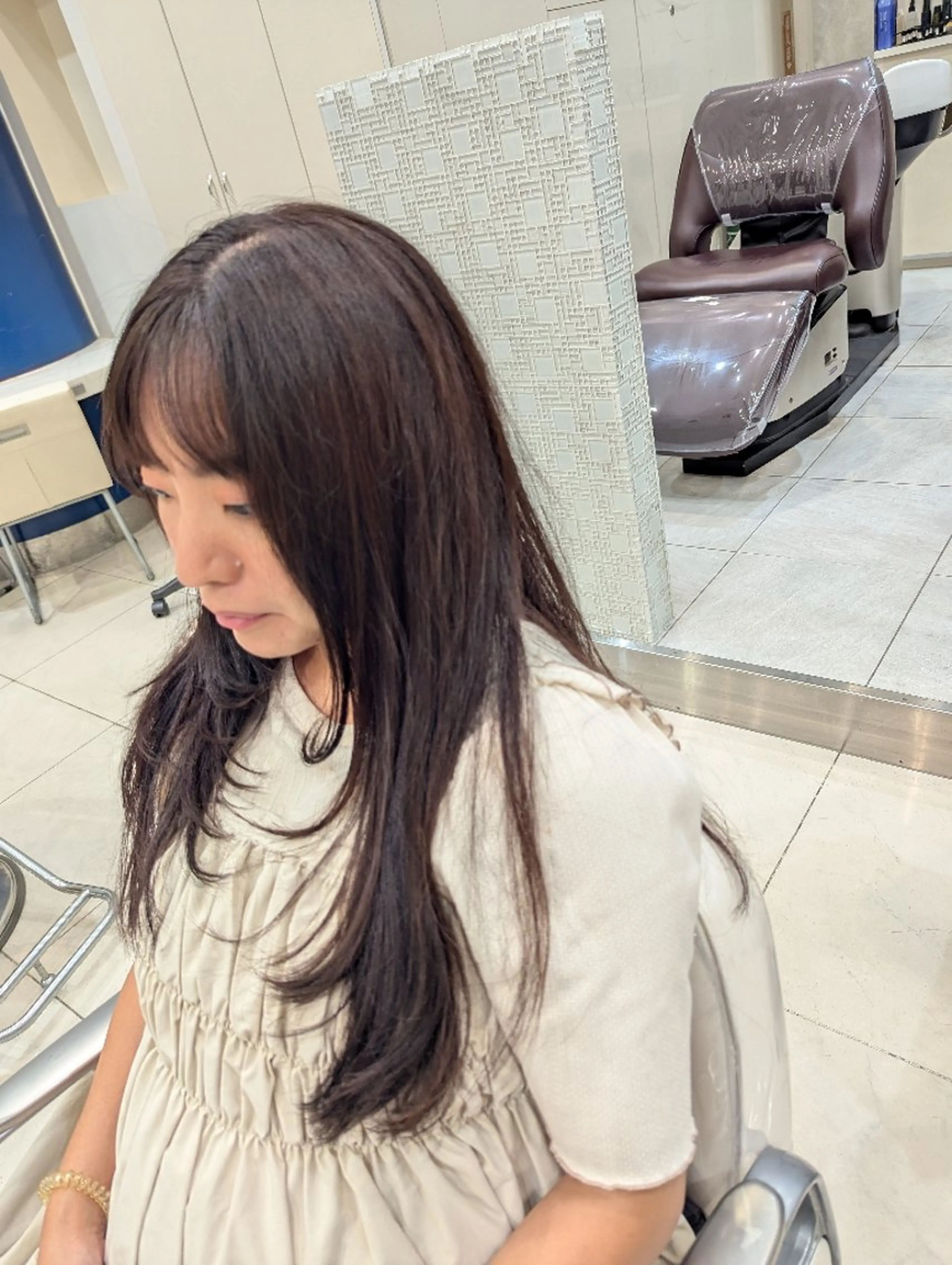 ロング 骨格補正パーマ☆ 上村保幸のヘアスタイル