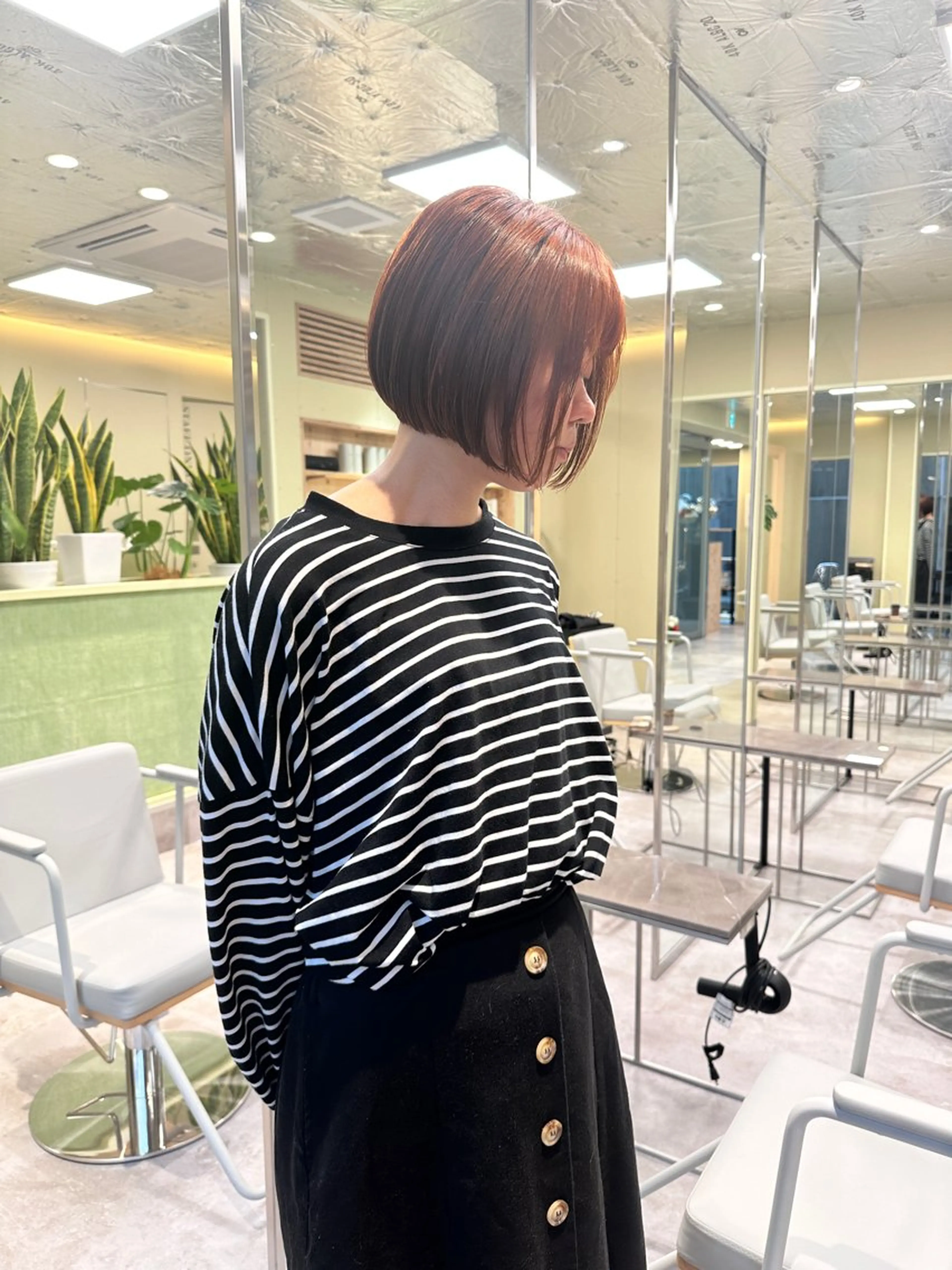 ショート ボブ/ぱつっとボブ/ 谷口 海星のヘアスタイル