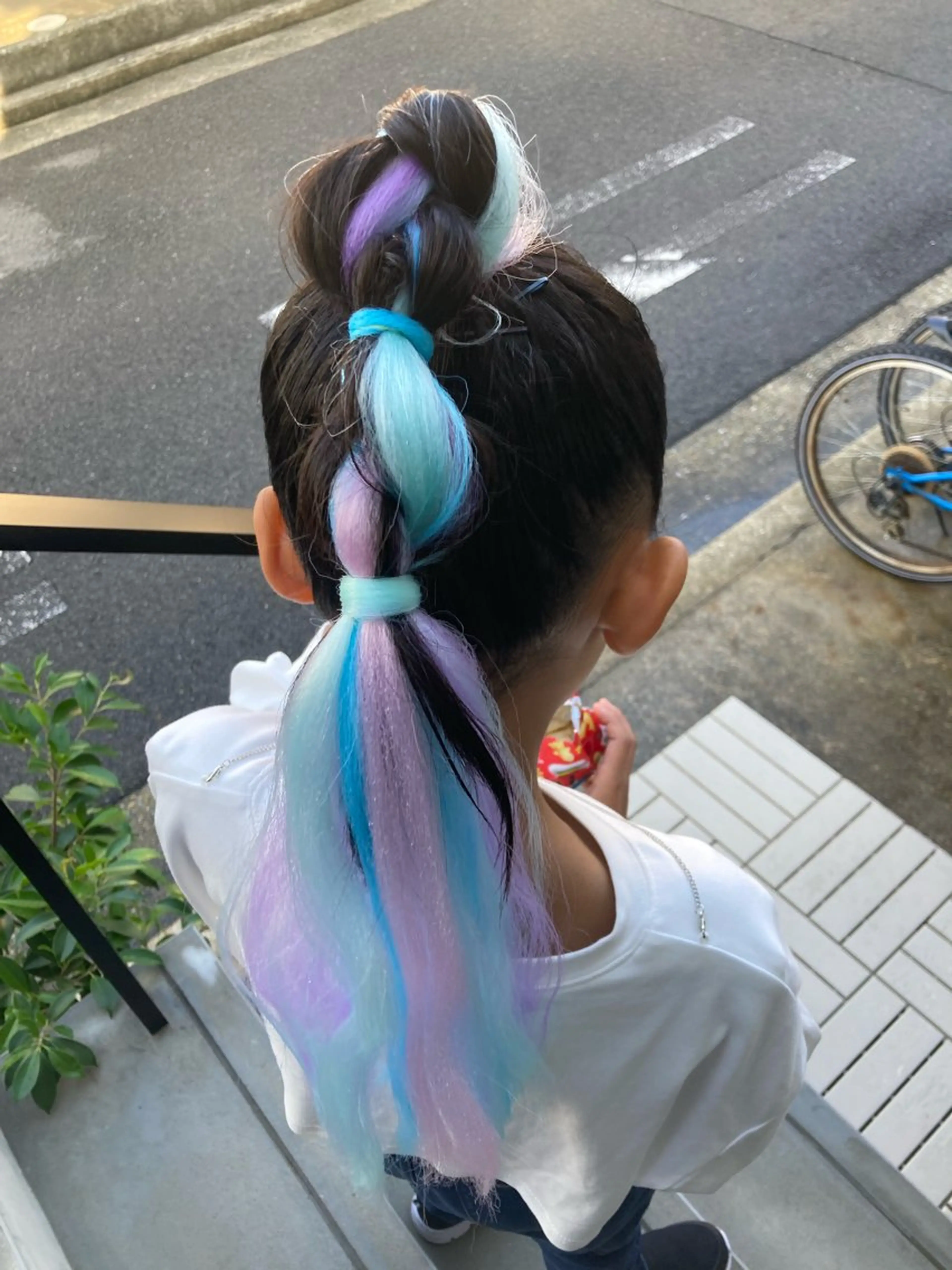 ヘアアレンジ キッズ エクステ Hair room Leaのヘアスタイル