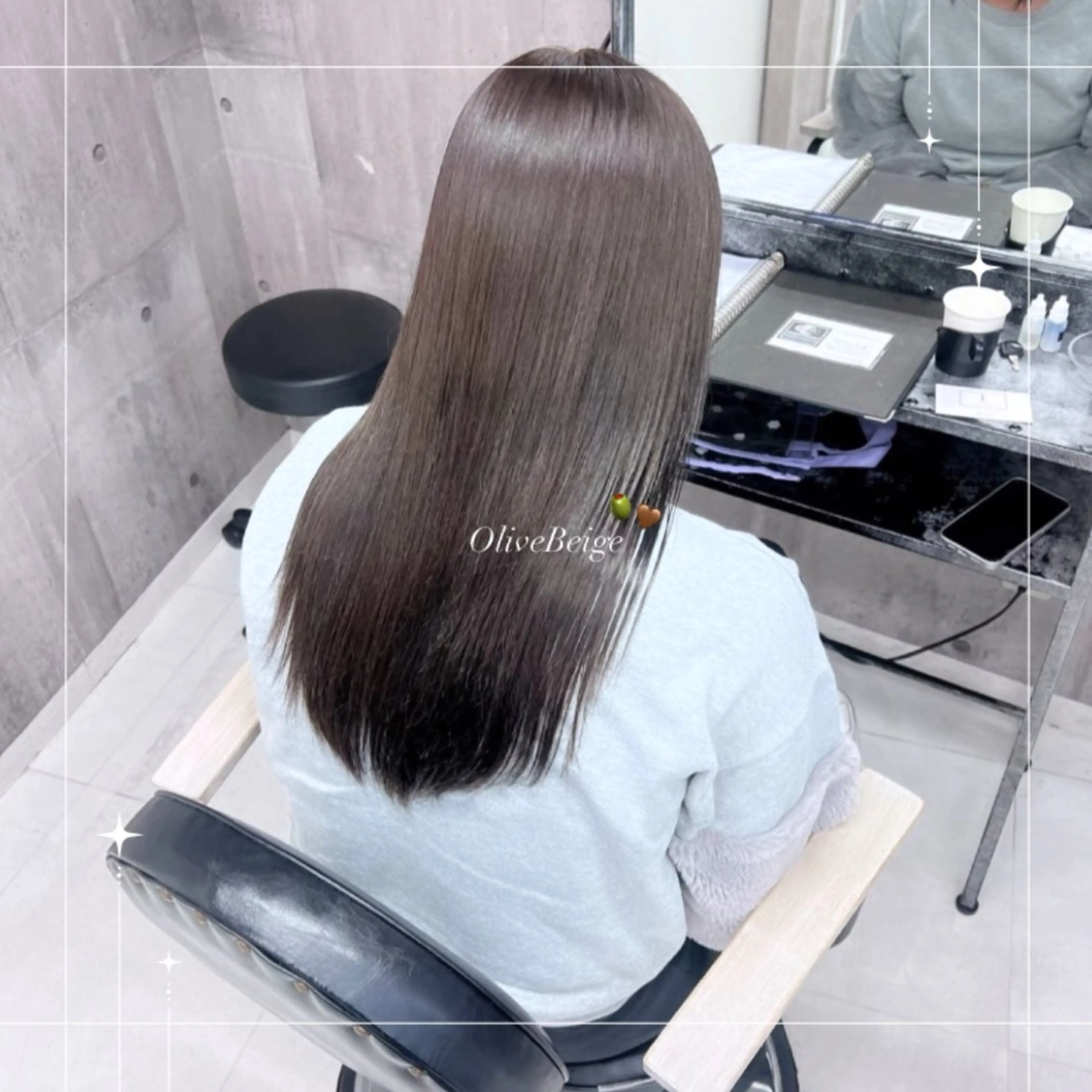 ロング ヘアカラー 🪼RINA/寒色 艶髪カラー💙のヘアスタイル