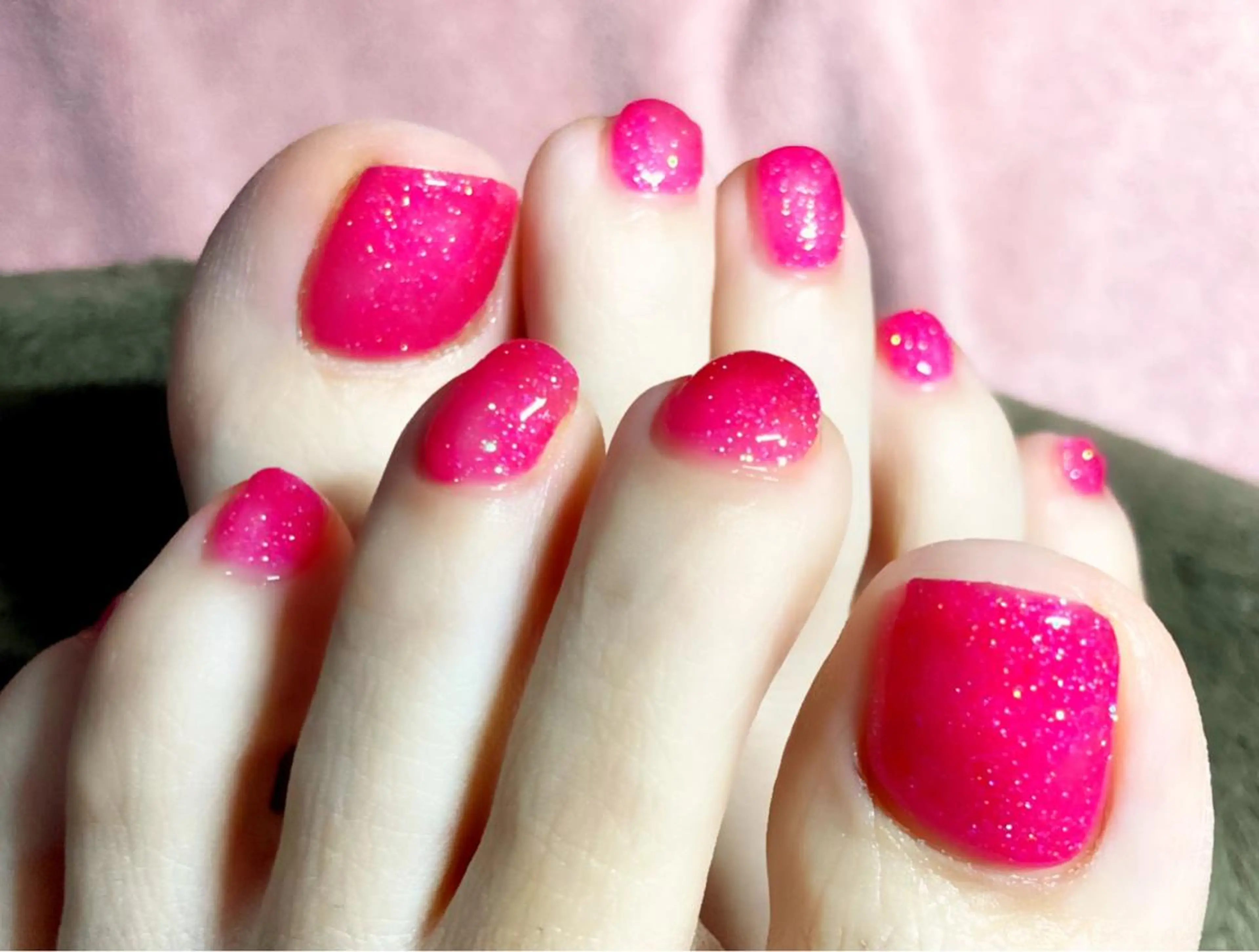 ネイル フットネイル ピンク ネイルサロン ティンタ所属・馬場 典子のネイルデザイン