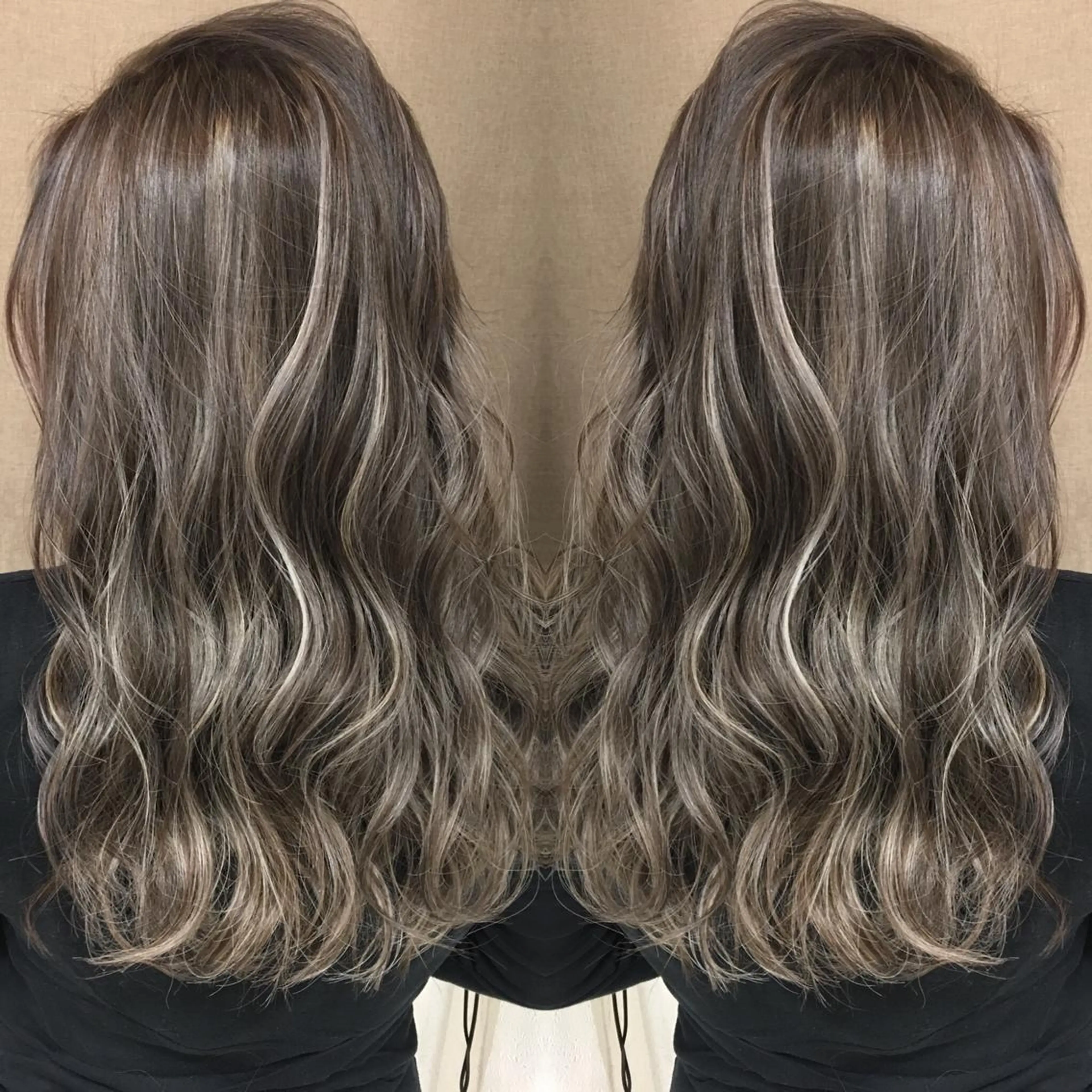 ロング カラー ハイライトカラー 3Dハイライト ハイライト ヘアカラー トリートメント 井上 一平のヘアスタイル