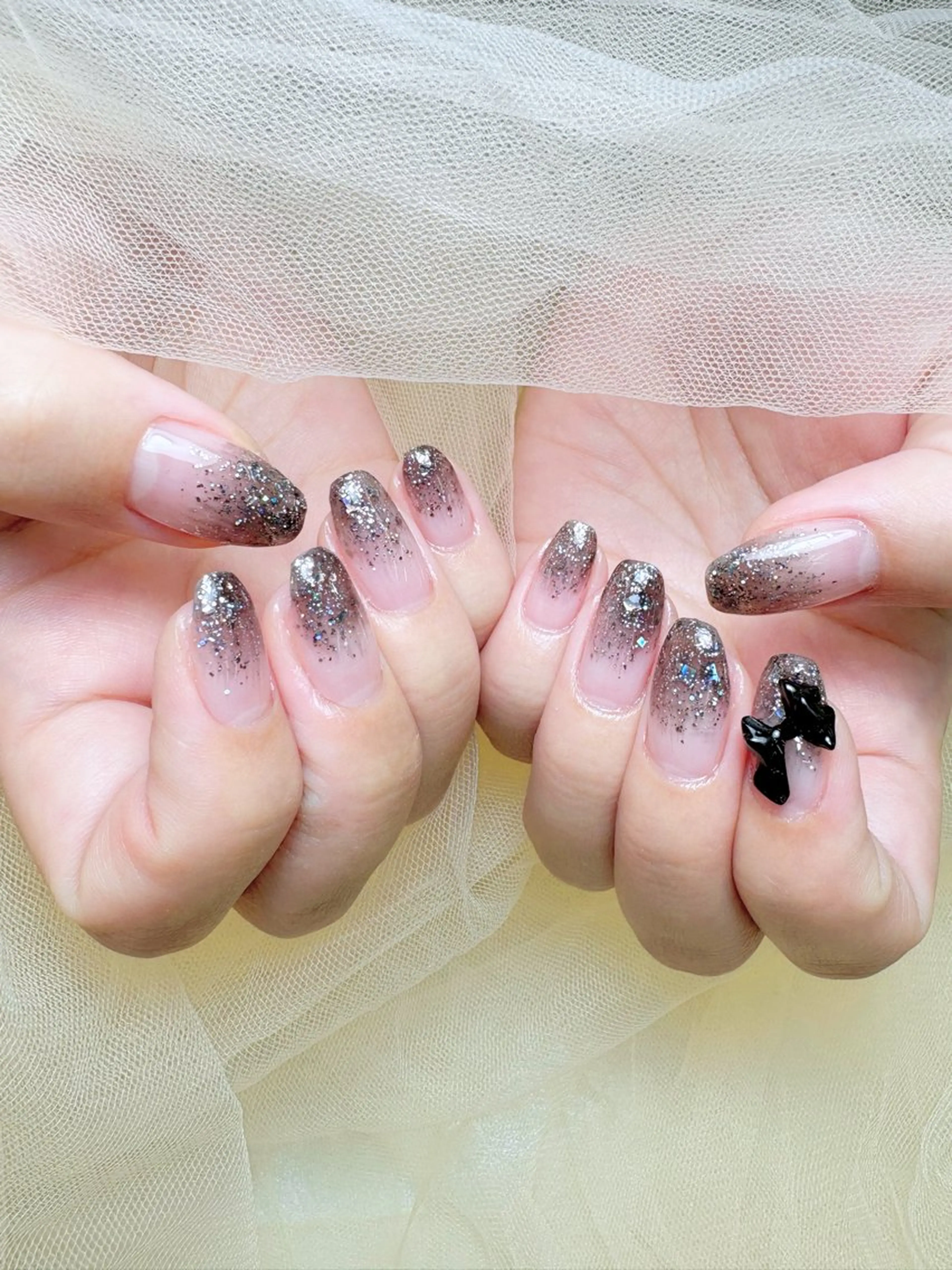 ネイル グラデーション ラメ(グリッター) ラメグラデーション 💎ネイリスト💎 月奈🌕🎀のネイルデザイン