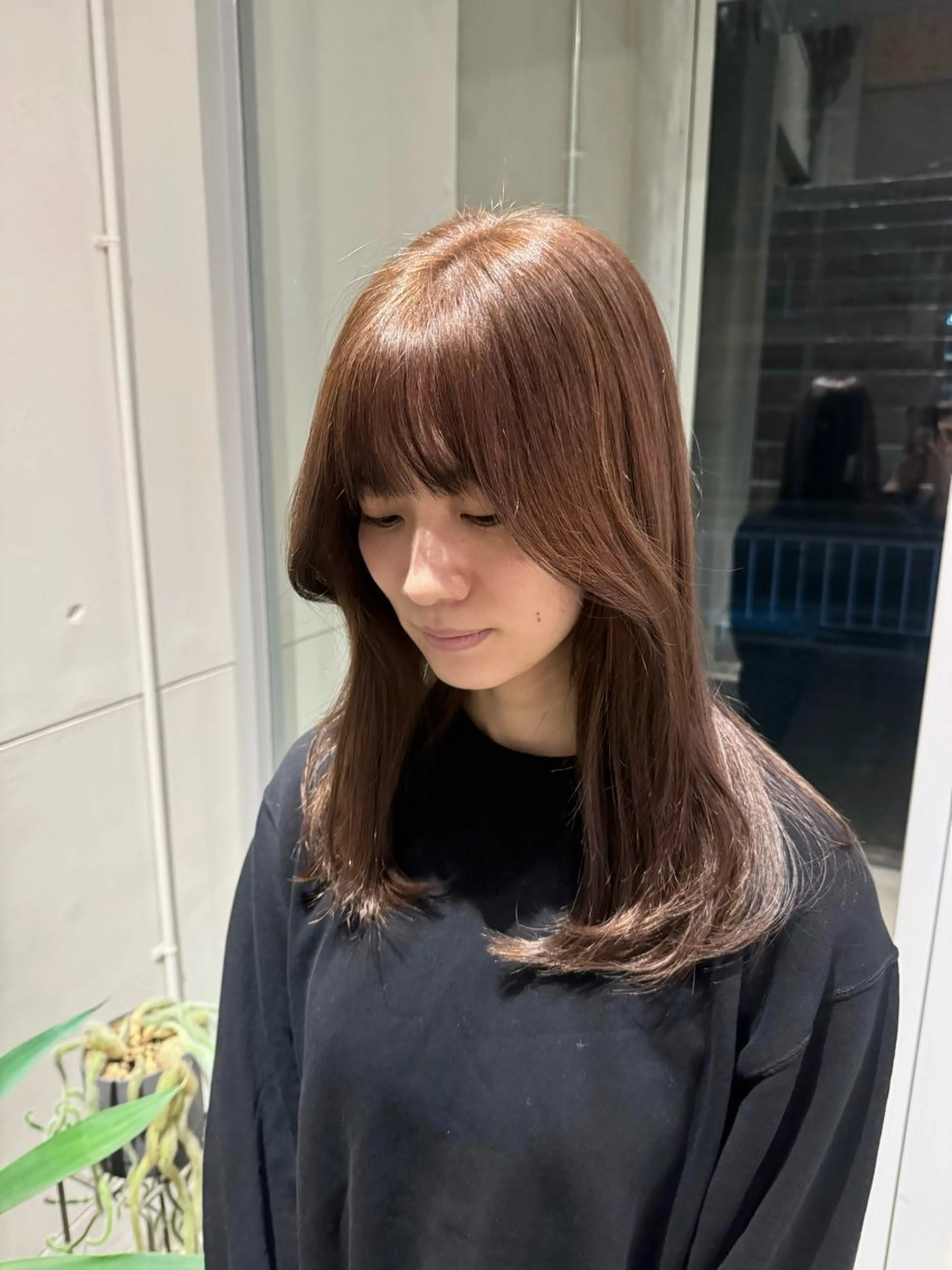 セミロング カット ヘアカラー トリートメント Casetta. もえか🌟のヘアスタイル