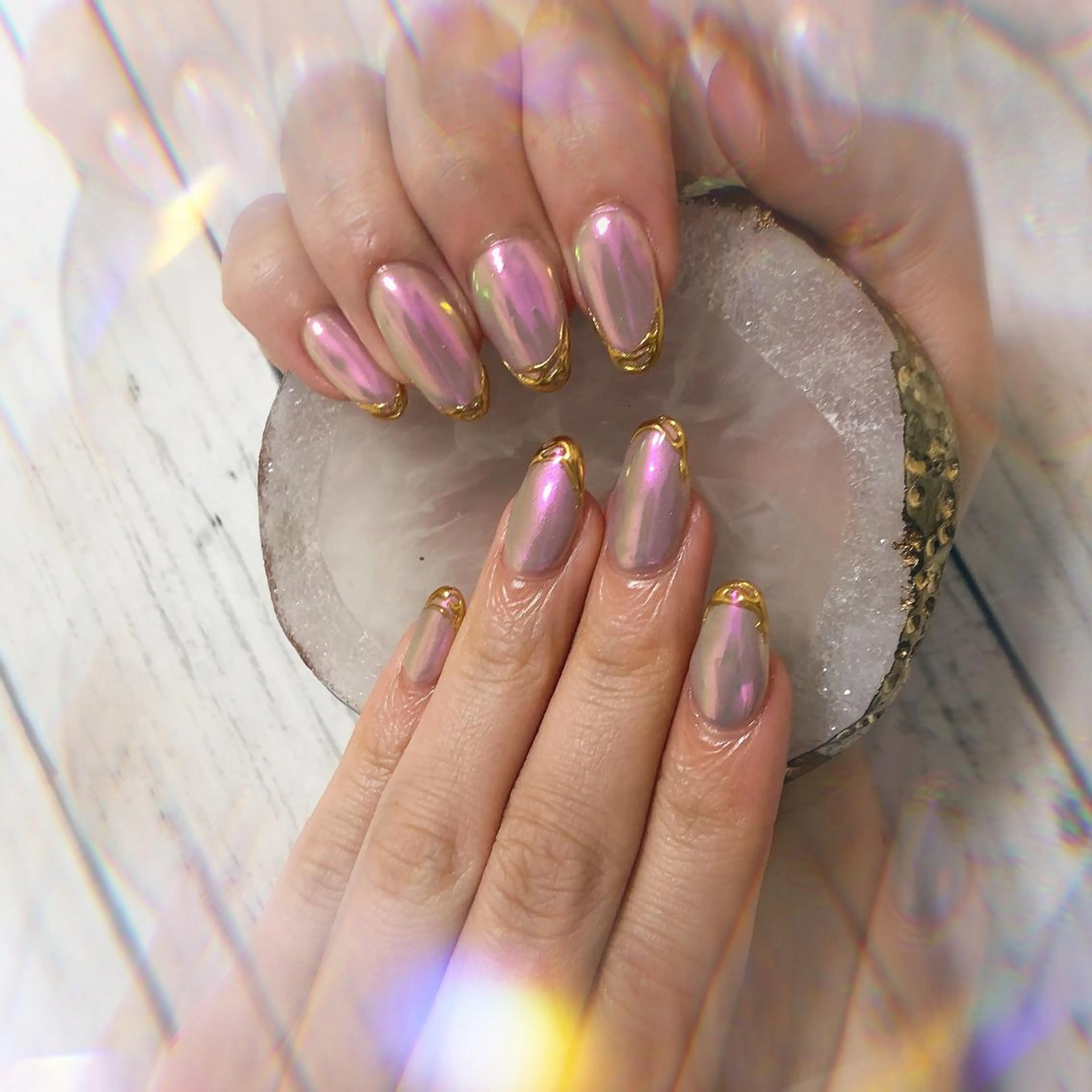 セミロング ネイル ハンドネイル ハンドケア 💎ビューティサロン 湘南　RIRAN💎のネイルデザイン