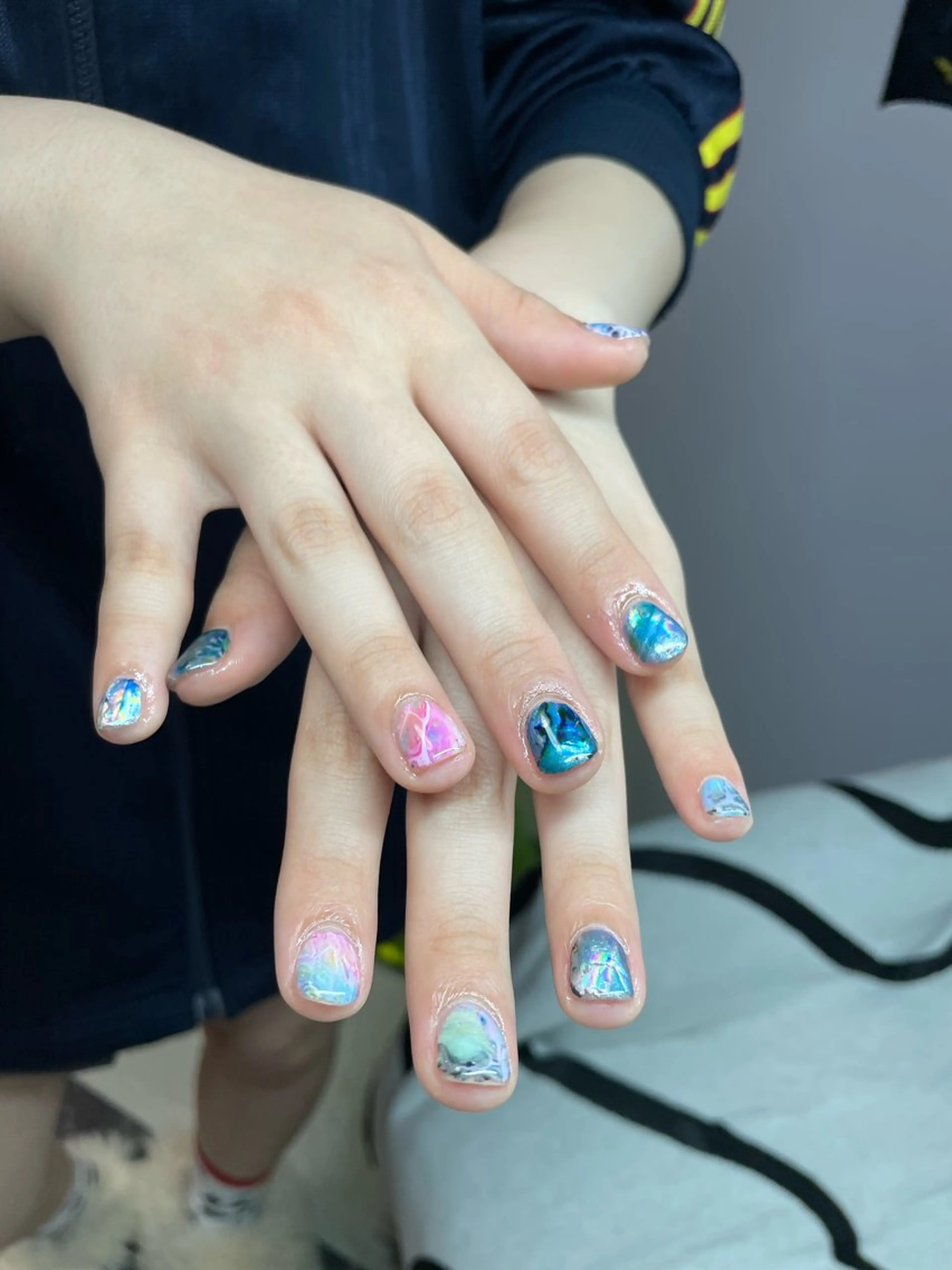 ネイル ワンカラーネイル シンプルネイル ハンドネイル posa nail モエミのネイルデザイン