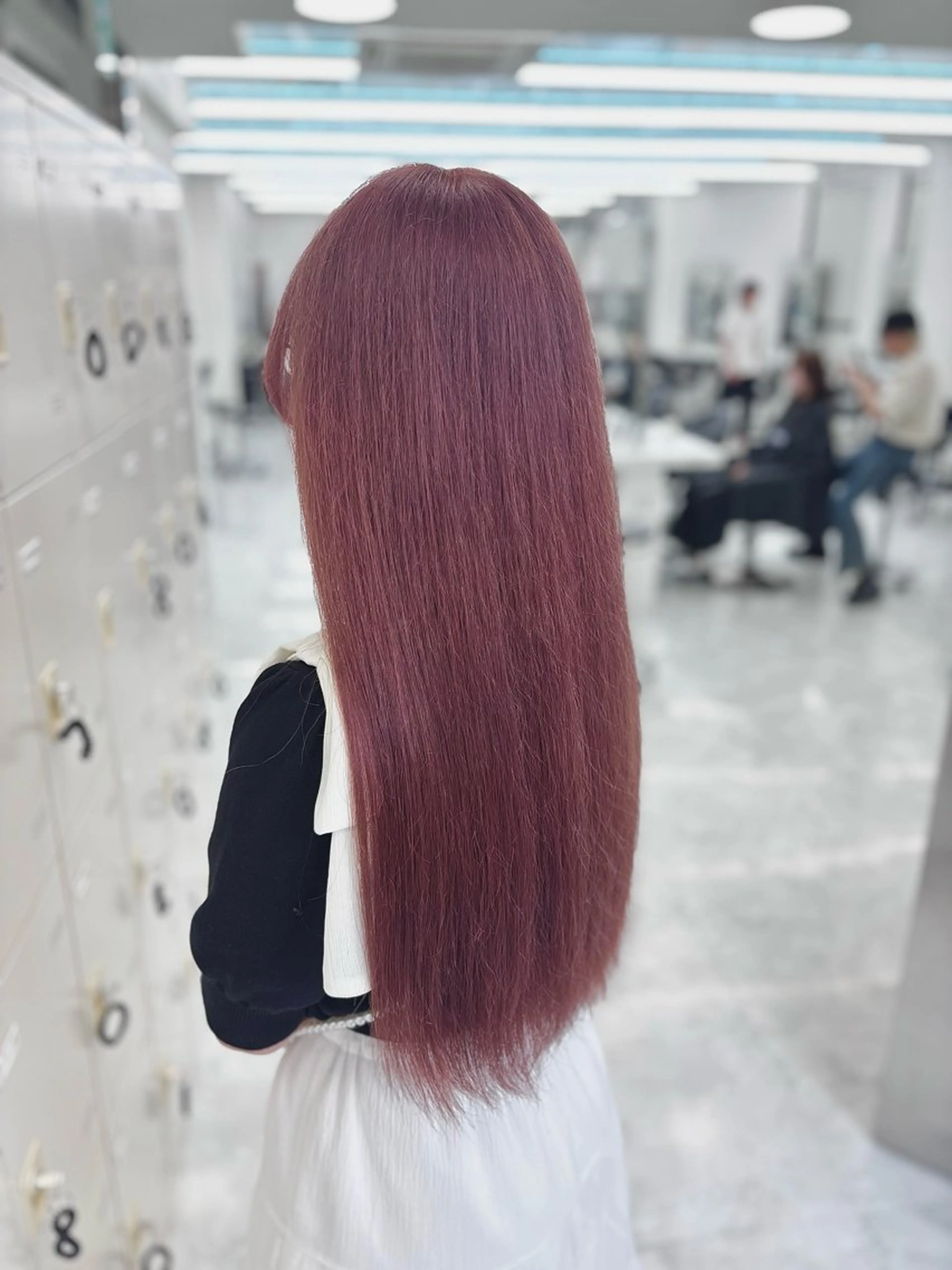 ロング カラー ヘアカラー トリートメント ヘッドスパ ヘアセット 斗和🫧天神/ハイ トーン／透明感カラーのヘアスタイル