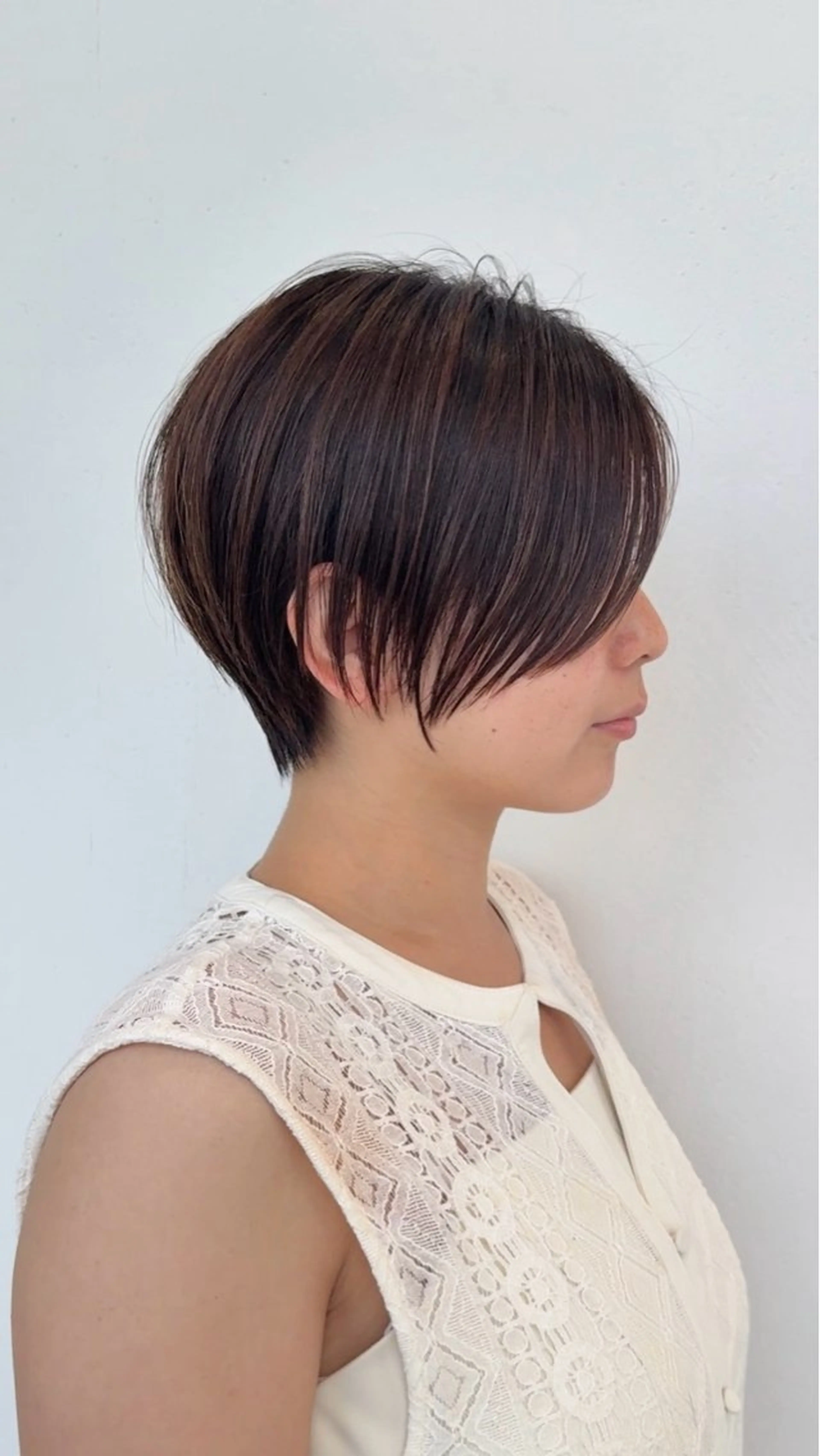 ショート カラー ショートボブ ショートレイヤー ハンサムショート 丸みショート ボブ カット ヘアカラー トリートメント 渋谷ボブ/ショート 特化田中航平のヘアスタイル