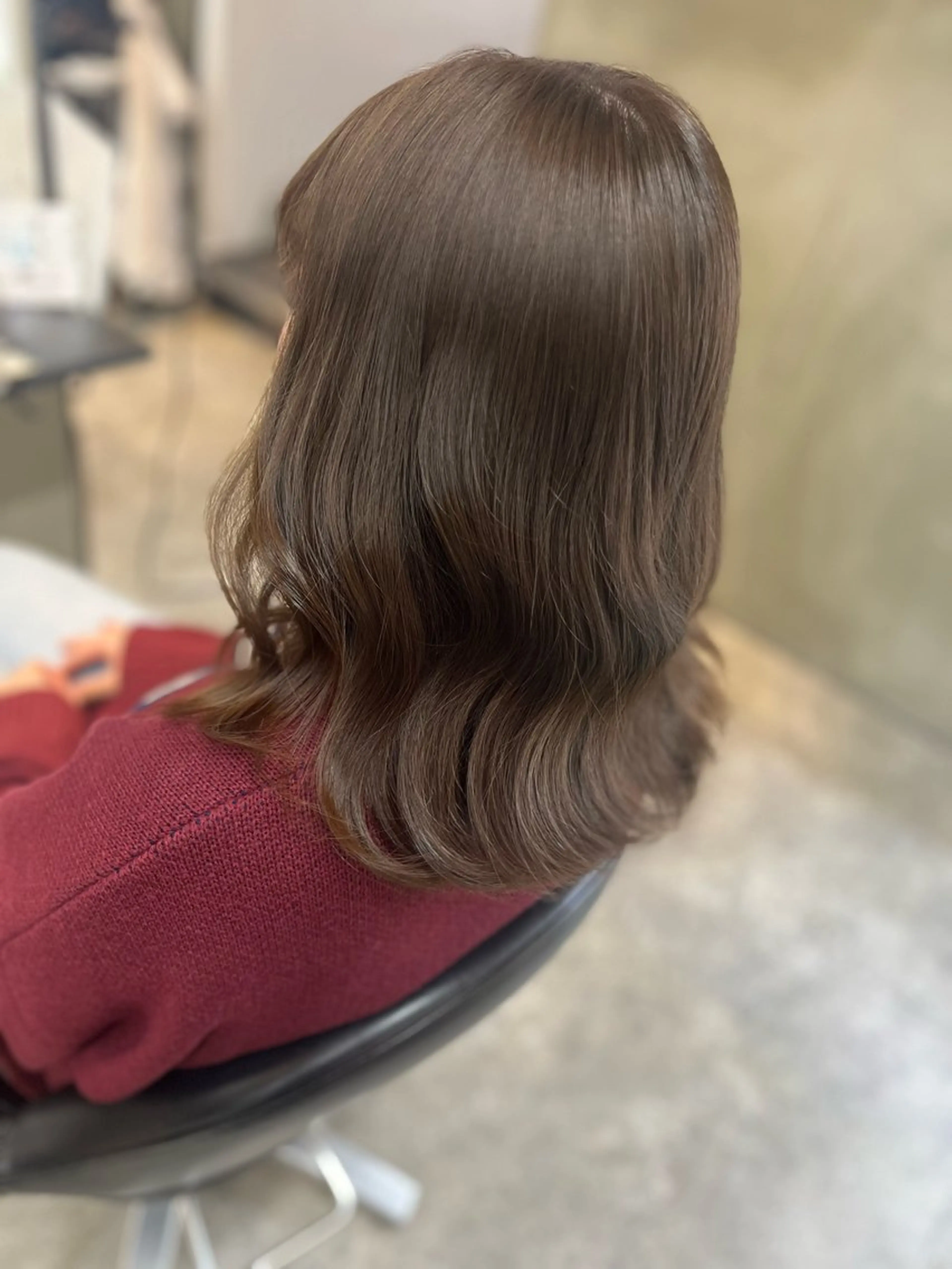 セミロング カラー ベージュカラー オリーブベージュ ヘアカラー トリートメント kanato🇰🇷 【札幌韓国ヘア】のヘアスタイル