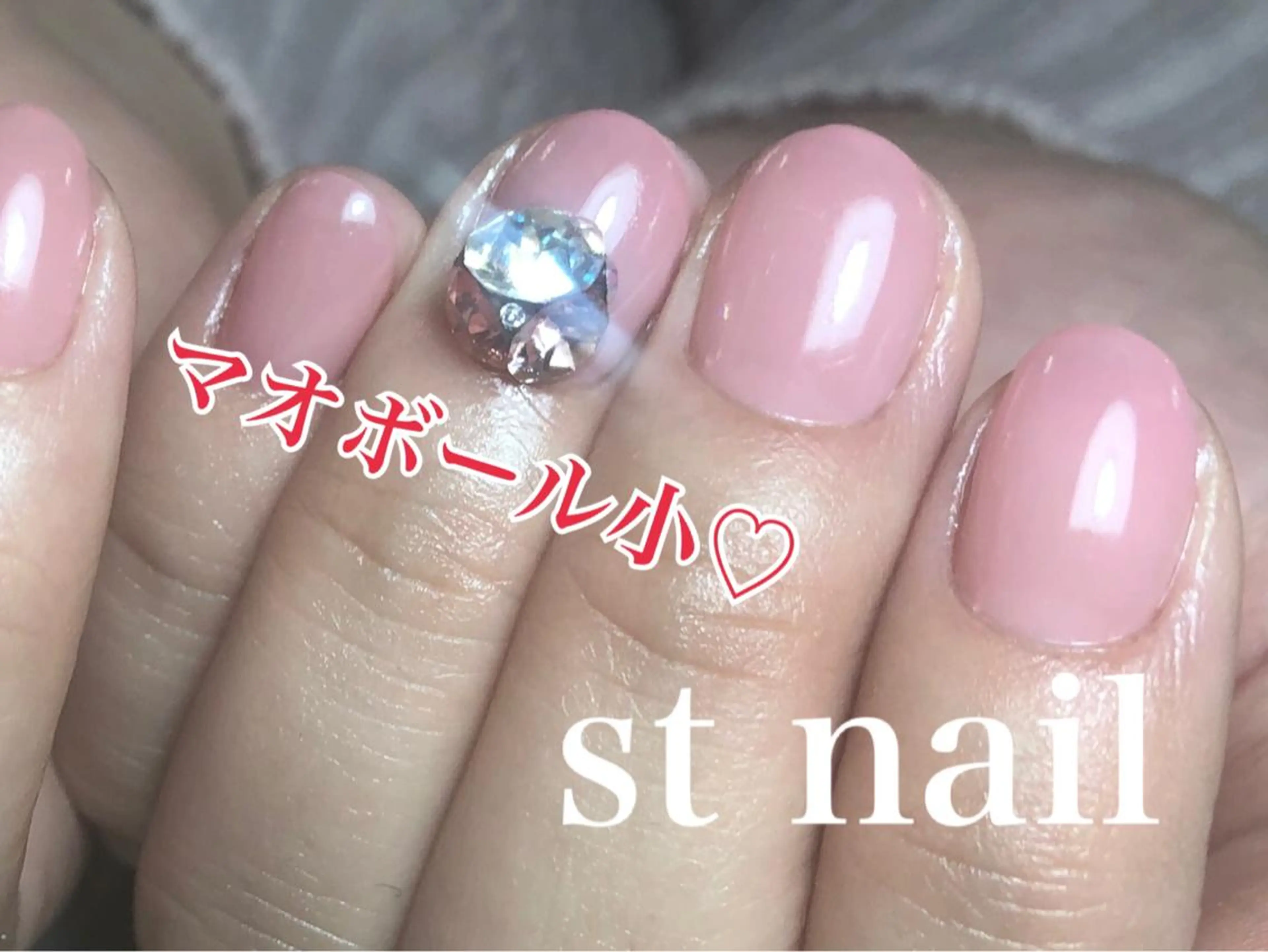ネイル オフィスネイル シンプルネイル ストーンネイル st nailのネイルデザイン