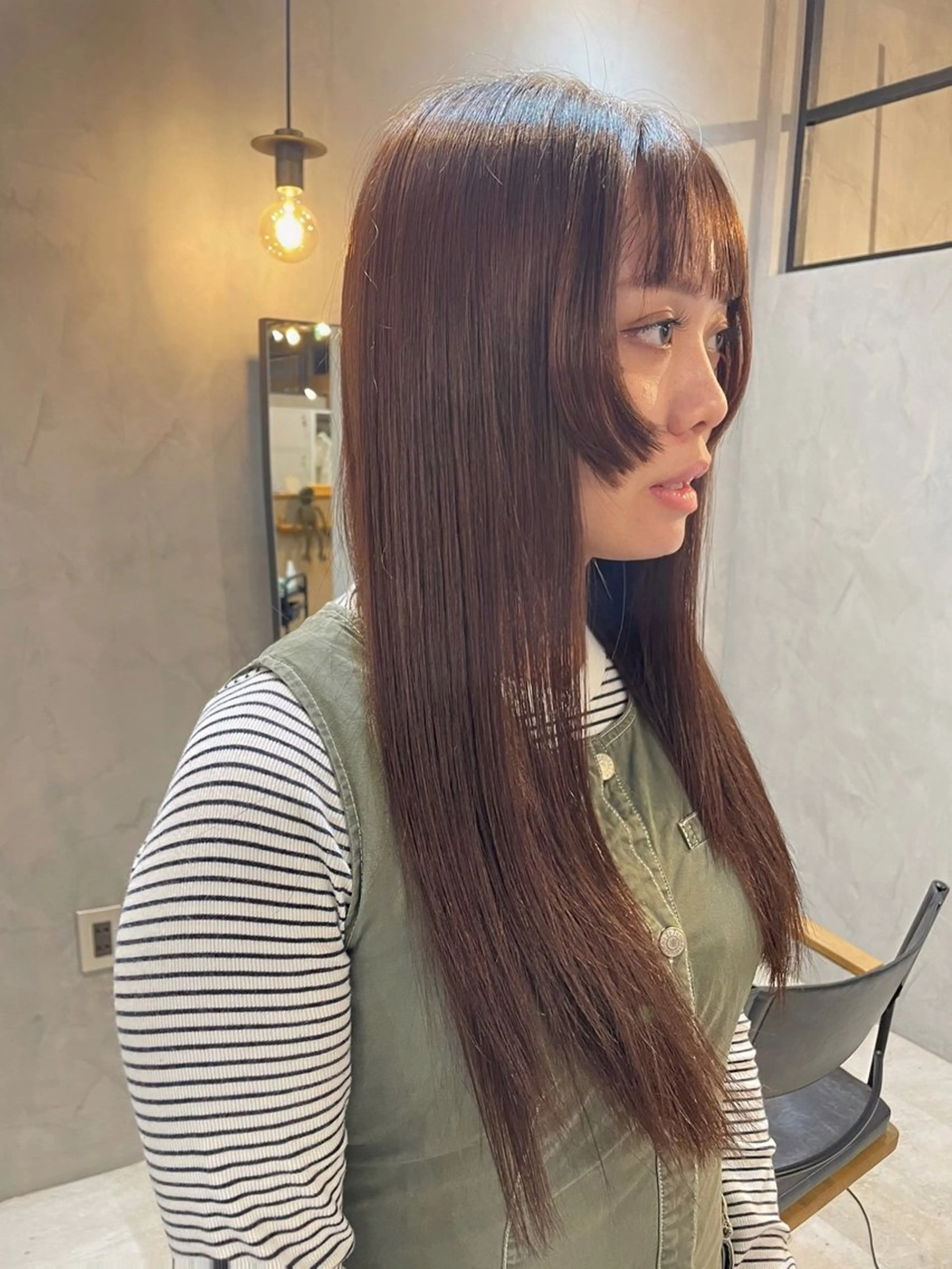 ロング カラー カット ヘアカラー トリートメント Basis 田口豪司のヘアスタイル