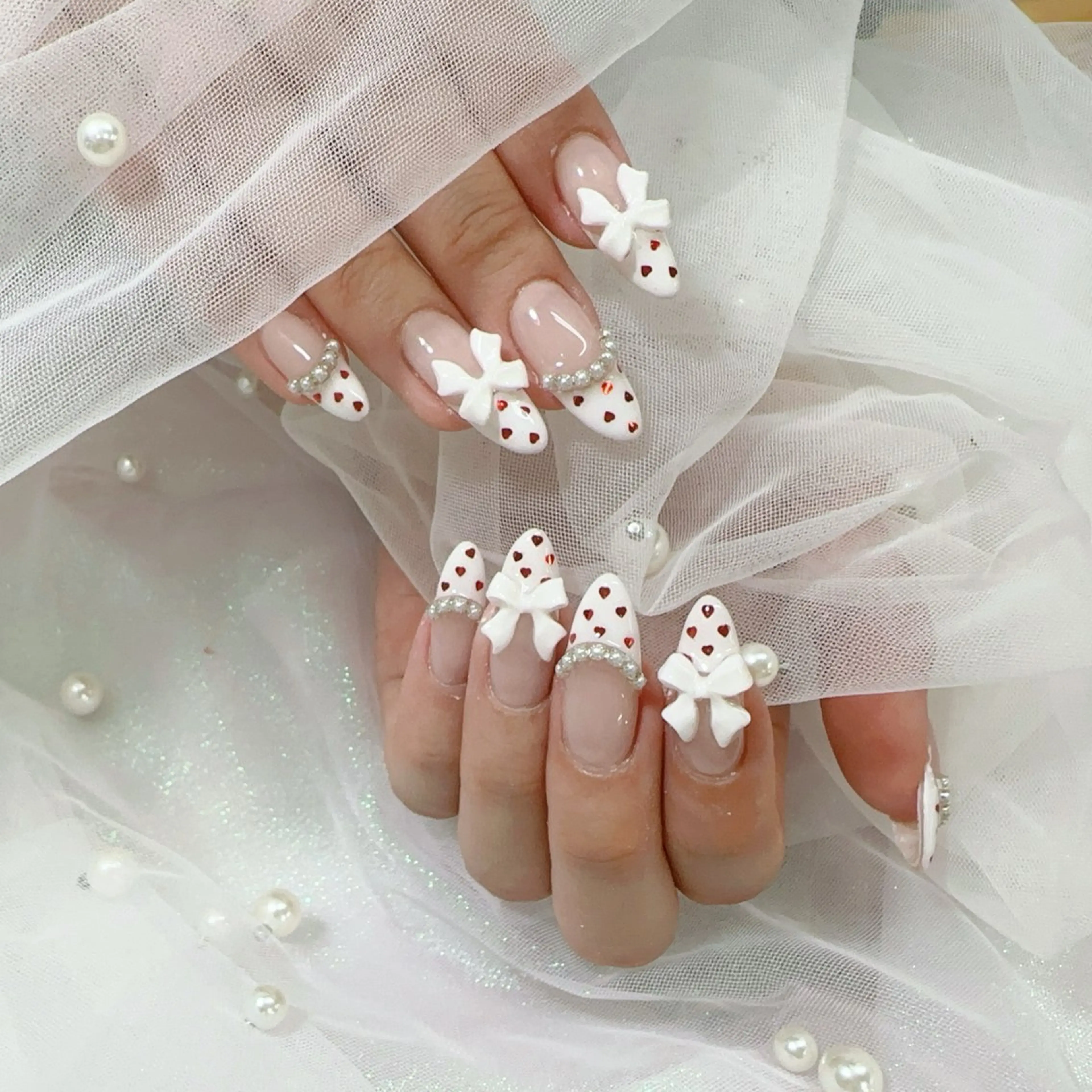 ネイル ハンドネイル Hey🌈NAIL 長さ出し専門店のネイルデザイン