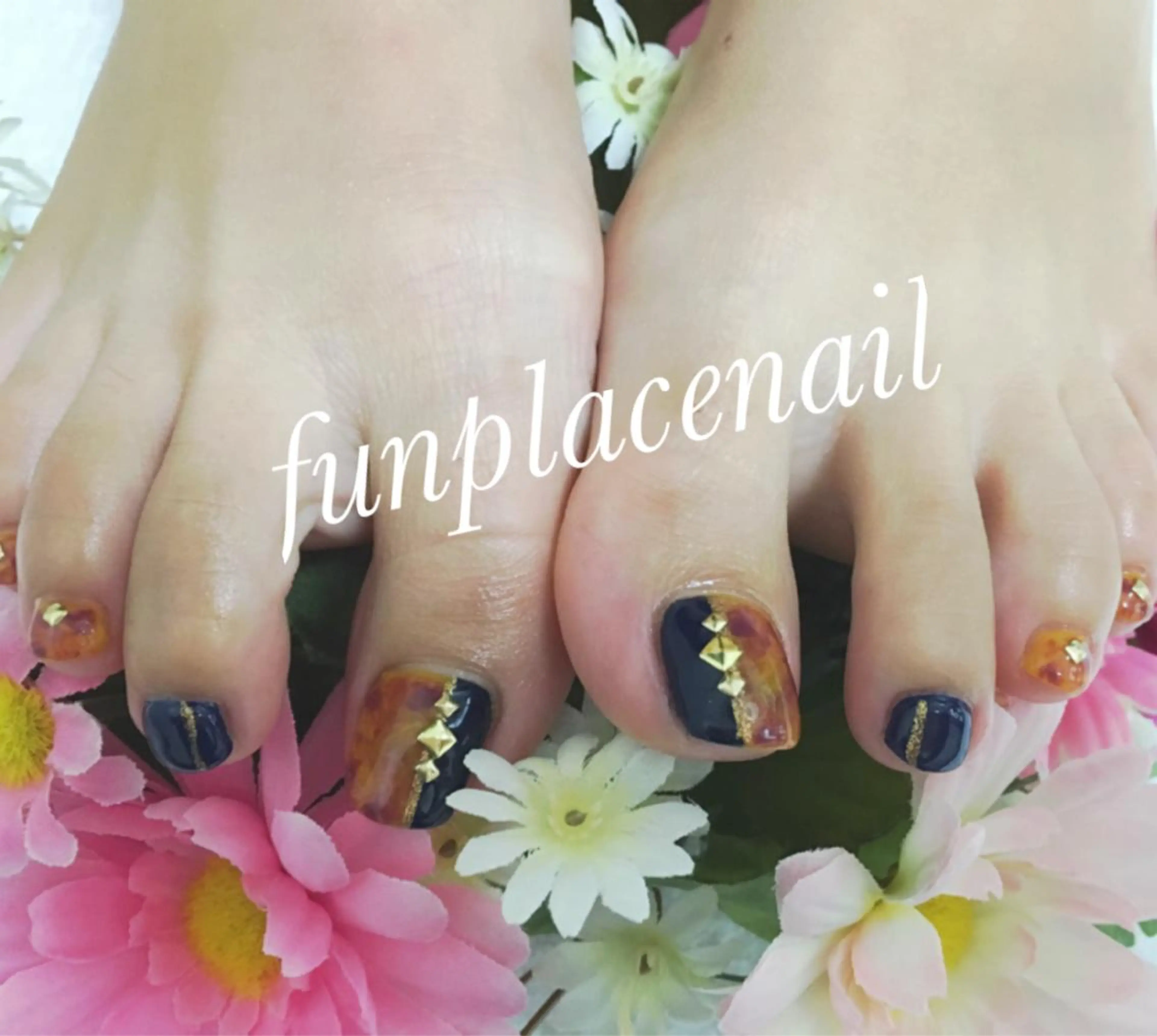 ショート ミディアム セミロング ロング カラー パーマ ヘアアレンジ メンズ キッズ ネイル まつエク アートネイル フットネイル nail salon&school felice所属・フェリーチェ瑞江店 新山のネイルデザイン